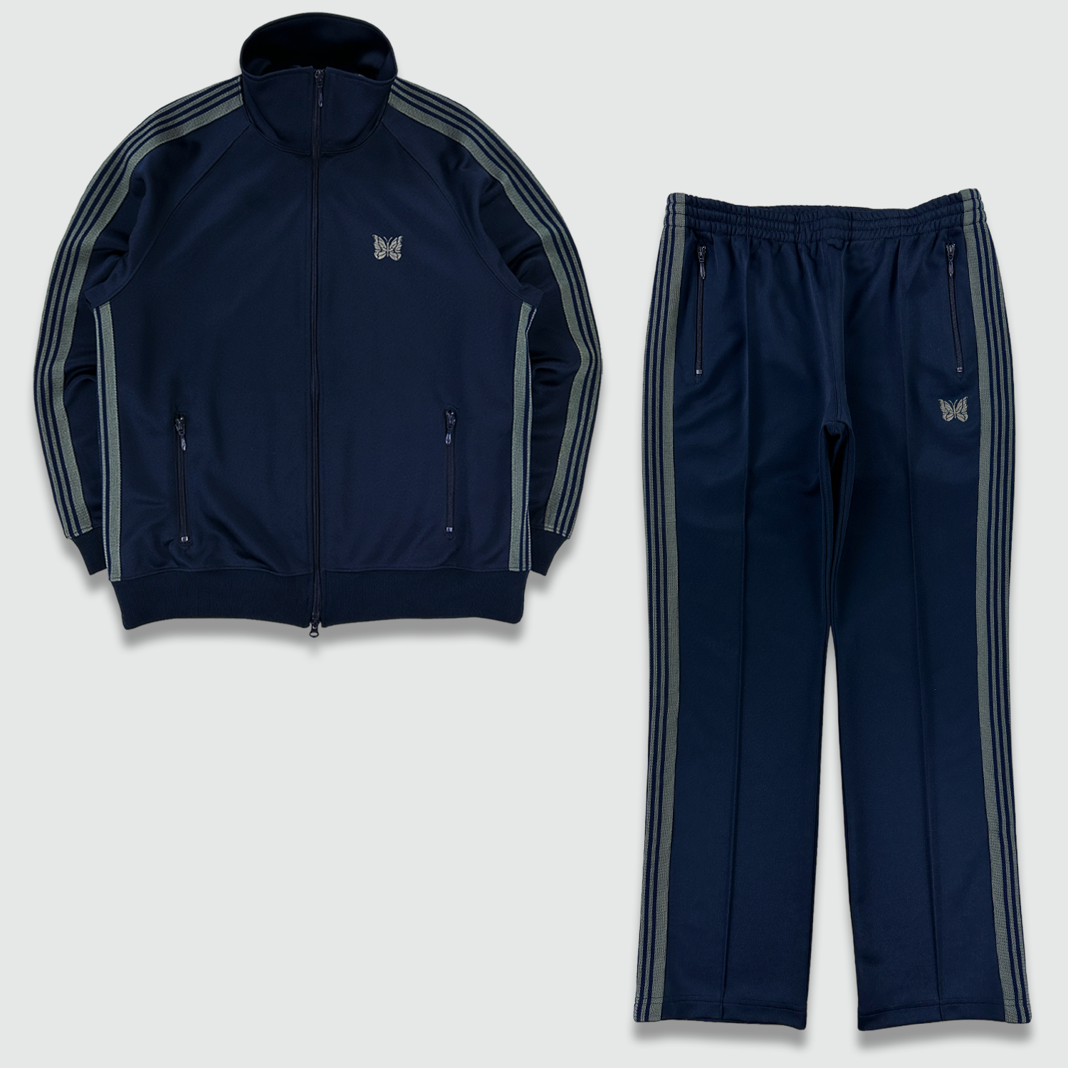トップス needles track suit XL L NEEDLES Track Jacket XL & Pants S Setup Purple x Blue lines