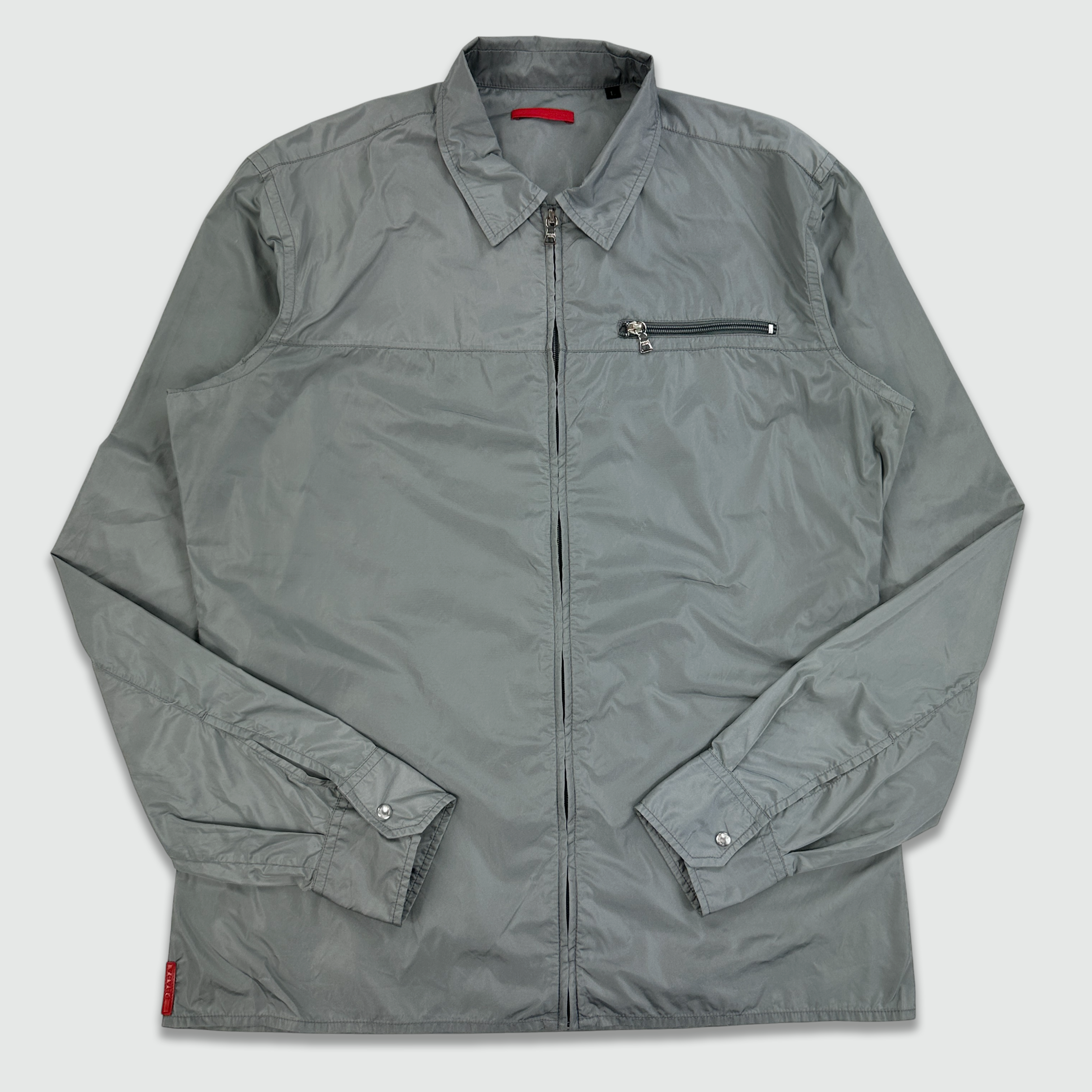PRADA SPORTナイロンシャツ グレー Prada Sport Nylon Shirt (M/L) – PASTDOWN