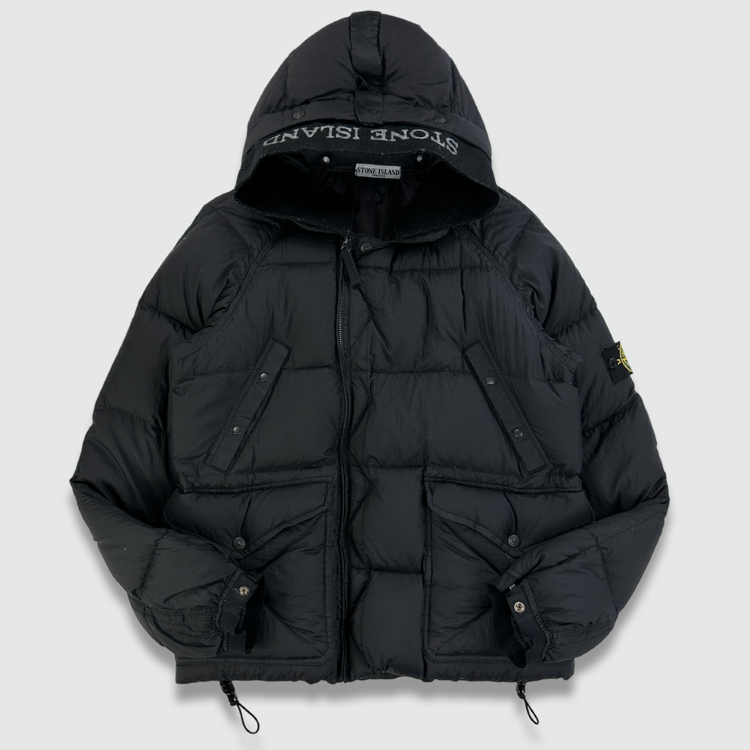 AW 2007 Stone Island Opaque Mesh Badge Puffer Jacket M PASTDOWN