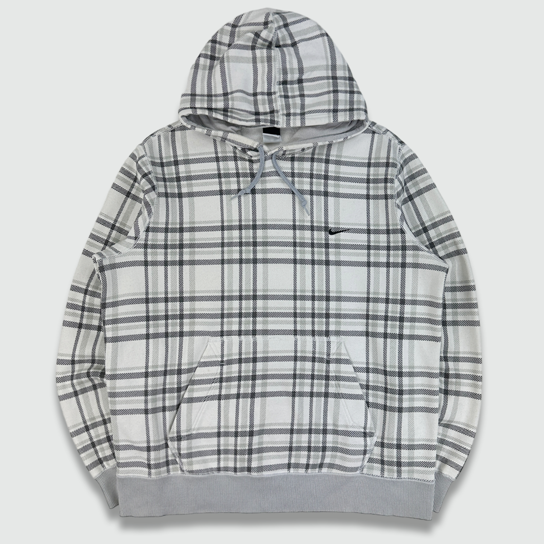 Champion uo exclusive plaid logo hoodie sweatshirt on sale