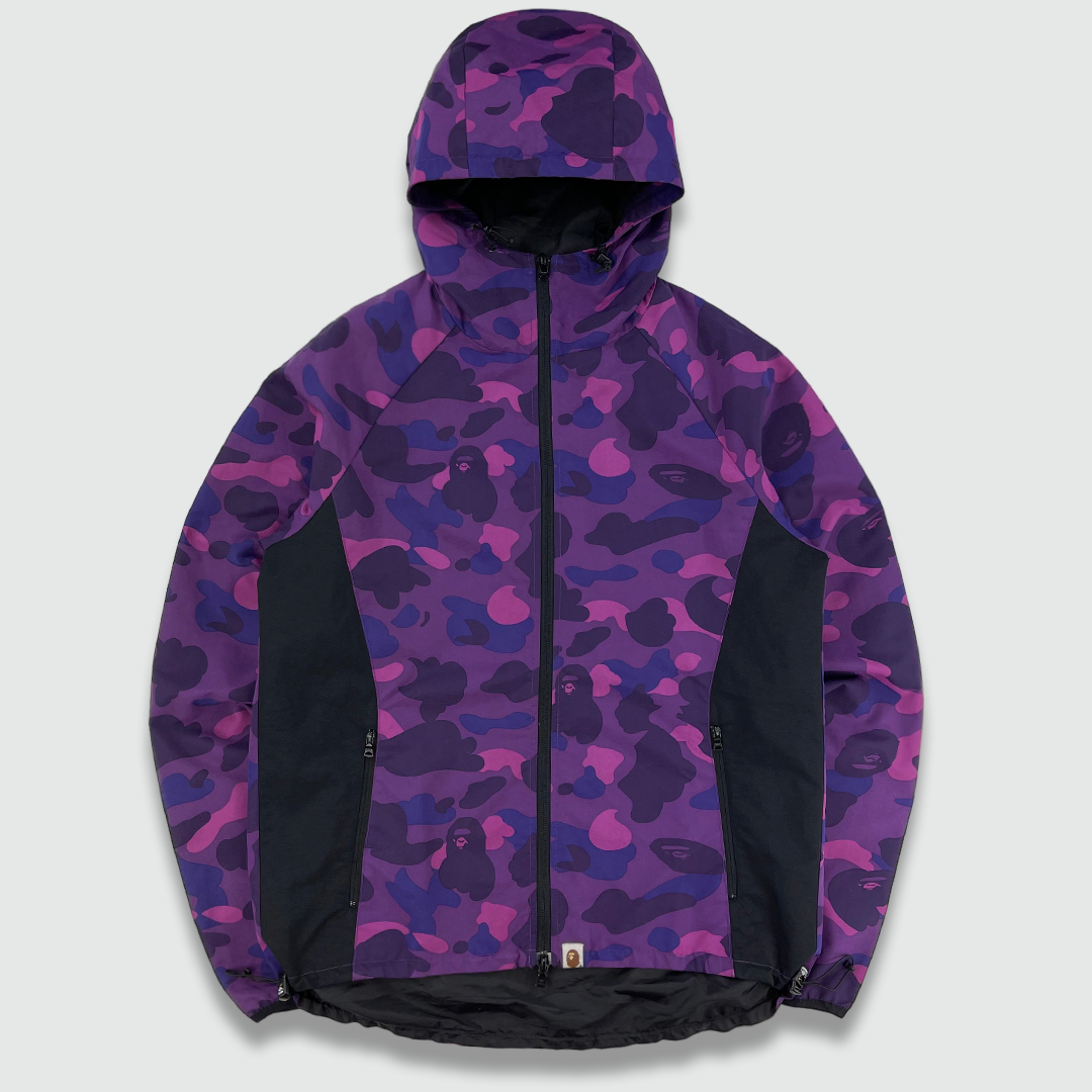 Bape purple 2025 camo windbreaker