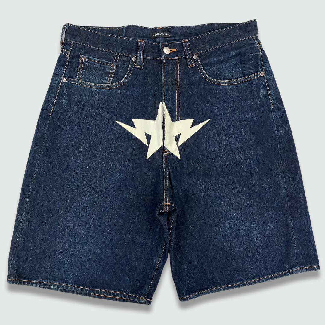 Bape Sta Denim Shorts (W34) – PASTDOWN