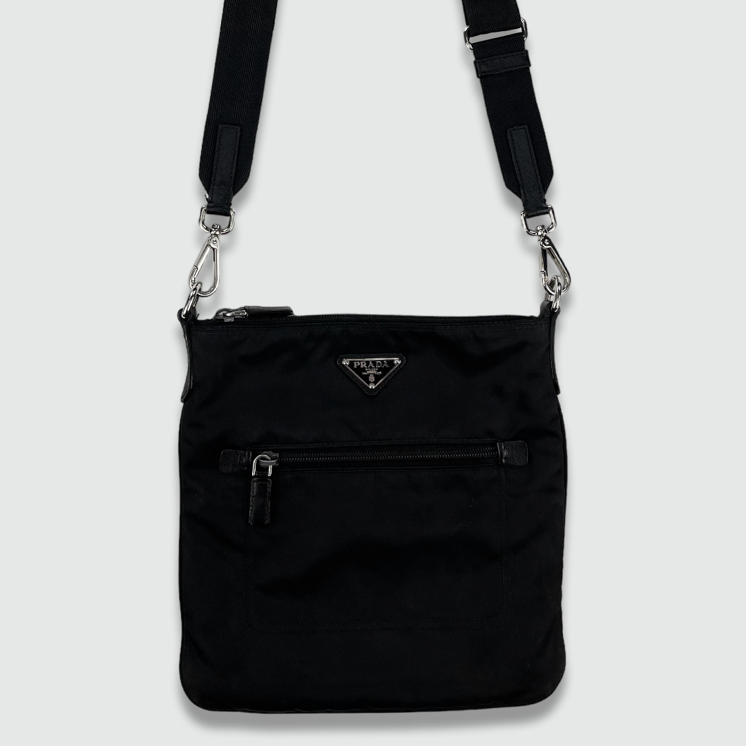 Prada nylon side discount bag