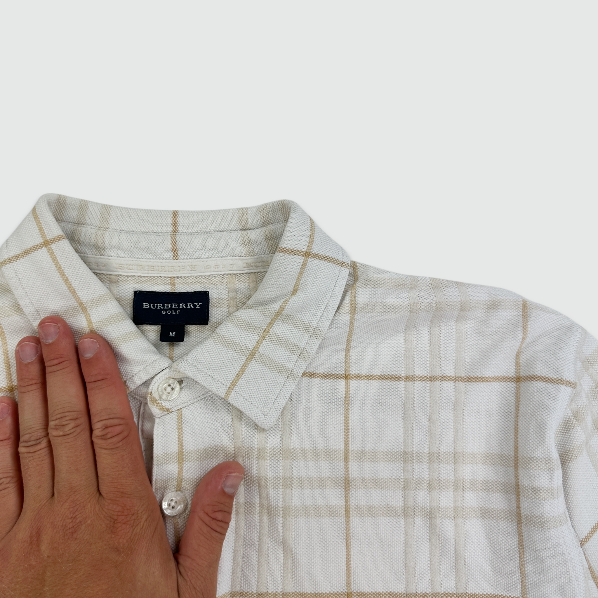 Burberry Check Polo Shirt (M)