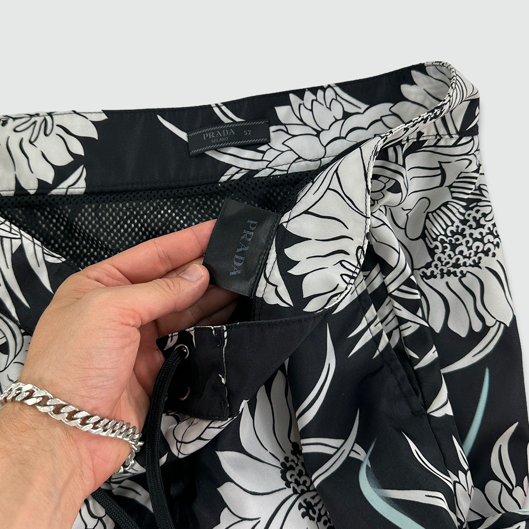 Prada Nylon Flame Shorts (L)