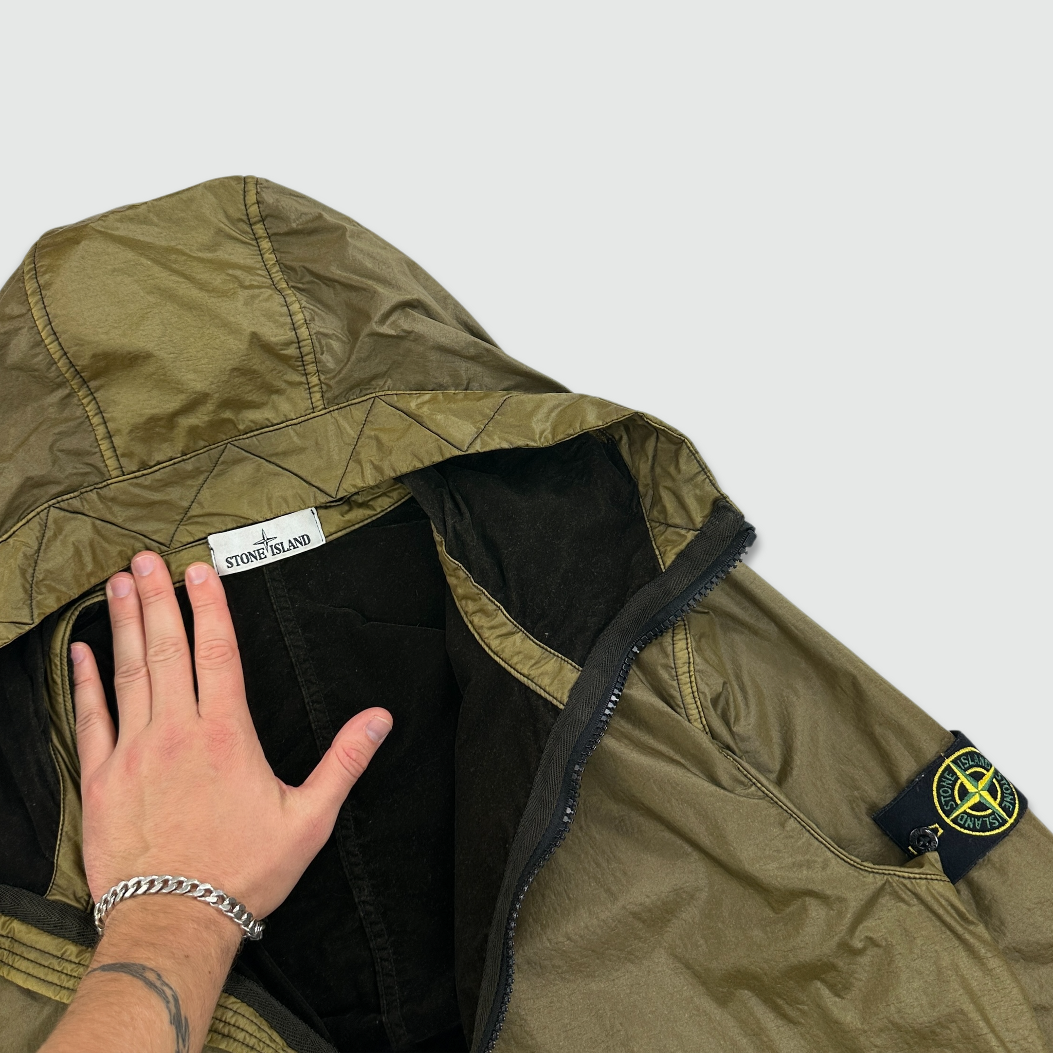 AW 2018 Stone Island Lamy Flock Jacket (L)