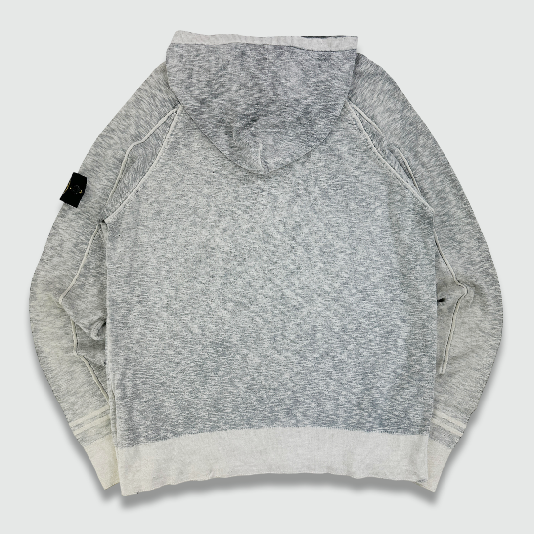 SS 2008 Stone Island Sprayed Knit Hoodie (M)