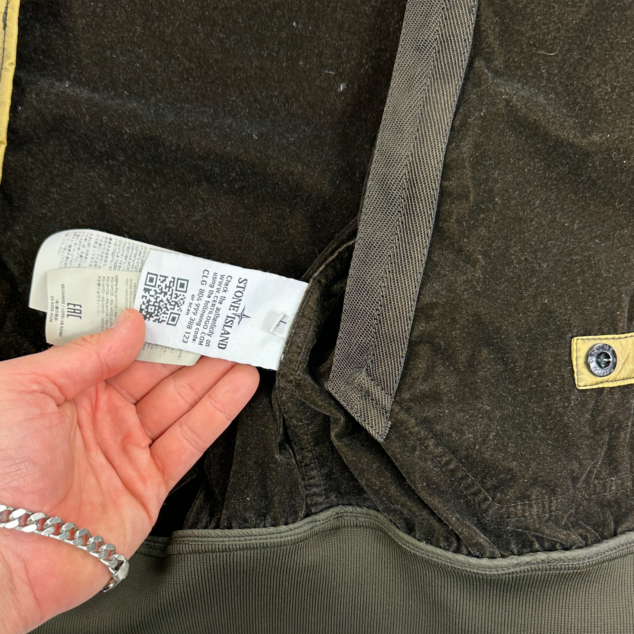 AW 2018 Stone Island Lamy Flock Jacket (L)