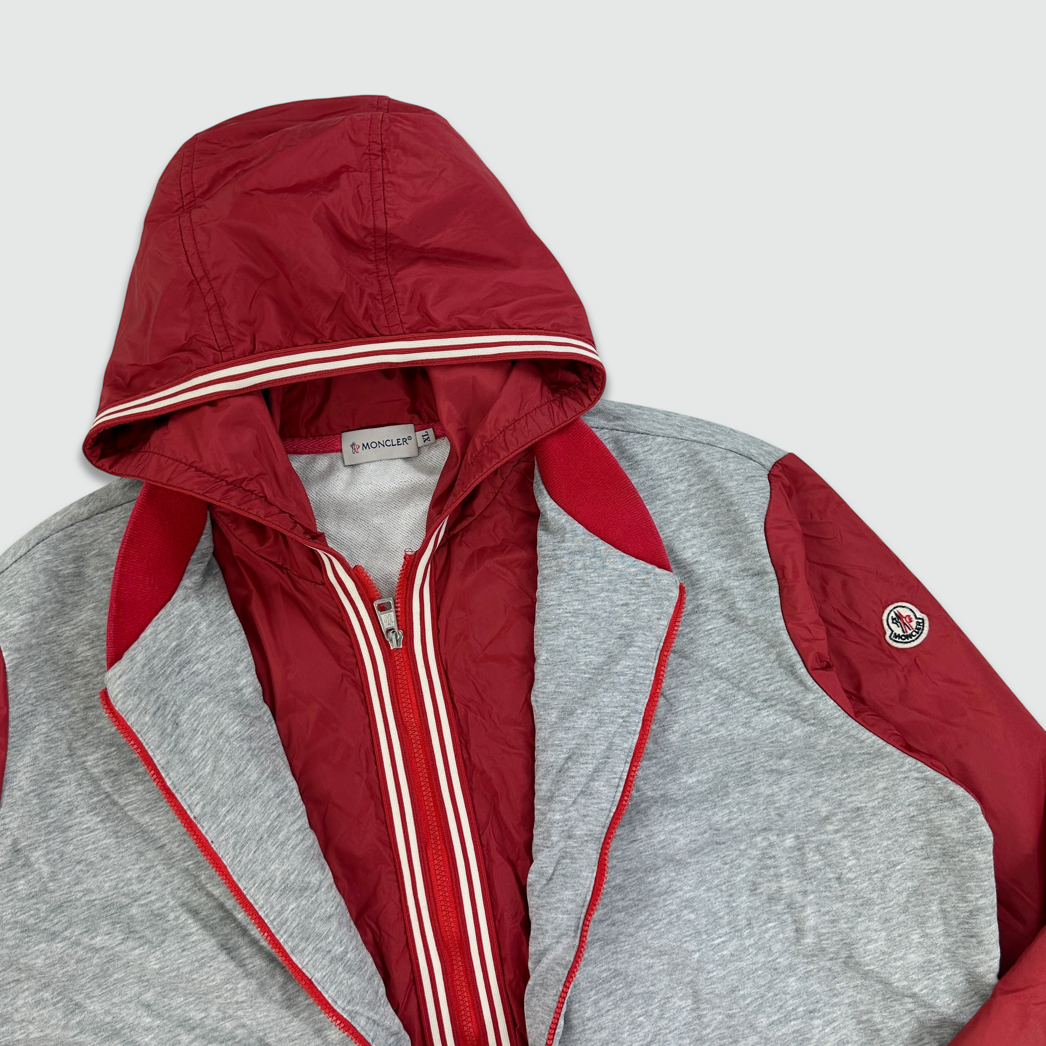 Moncler Double Zip Nylon Hoodie (L/XL)
