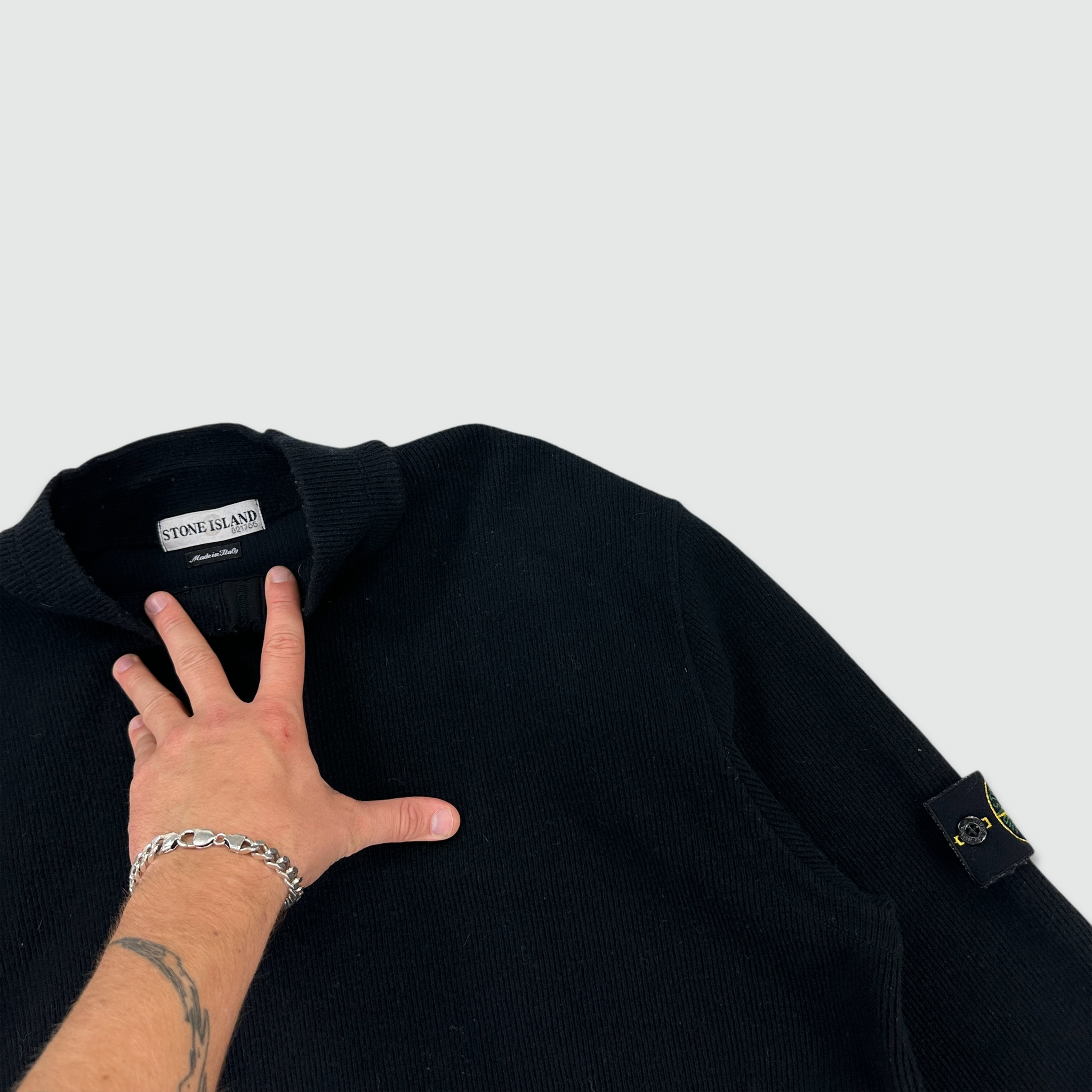 AW 2002 Stone Island Ribbed Sweatshirt (XL)