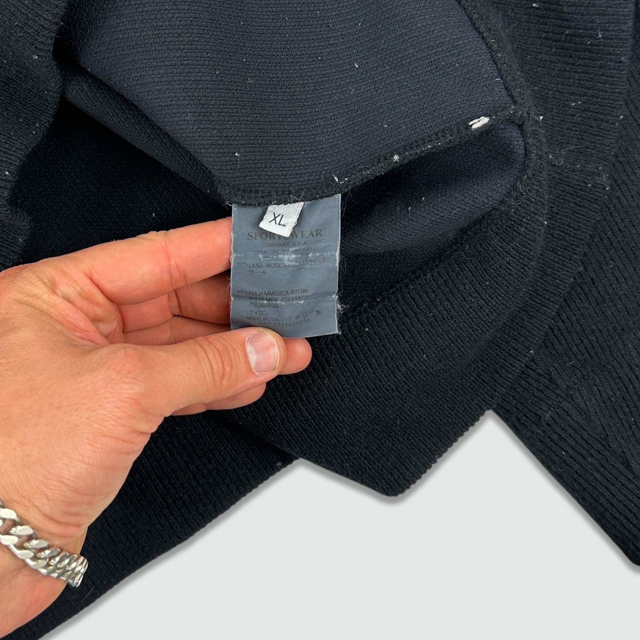 AW 2002 Stone Island Ribbed Sweatshirt (XL)