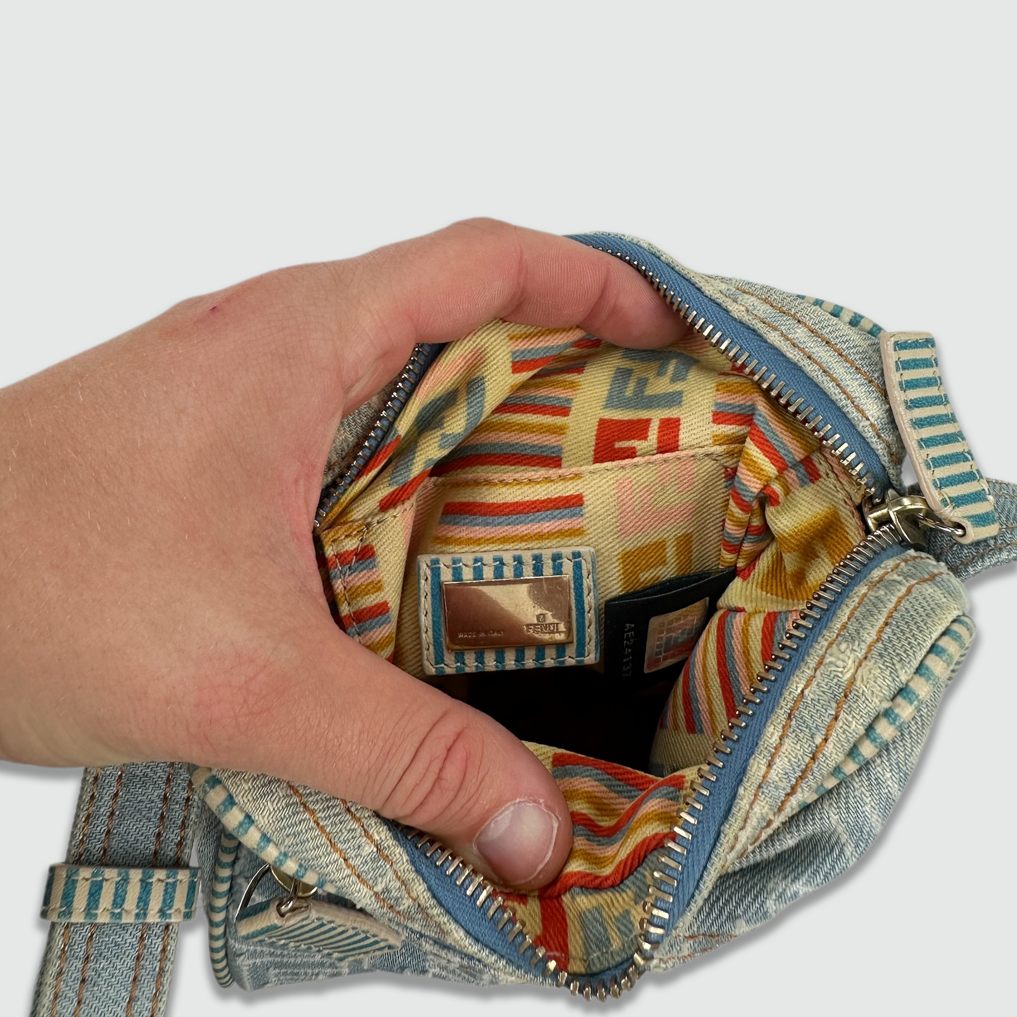 Fendi Denim Side Bag