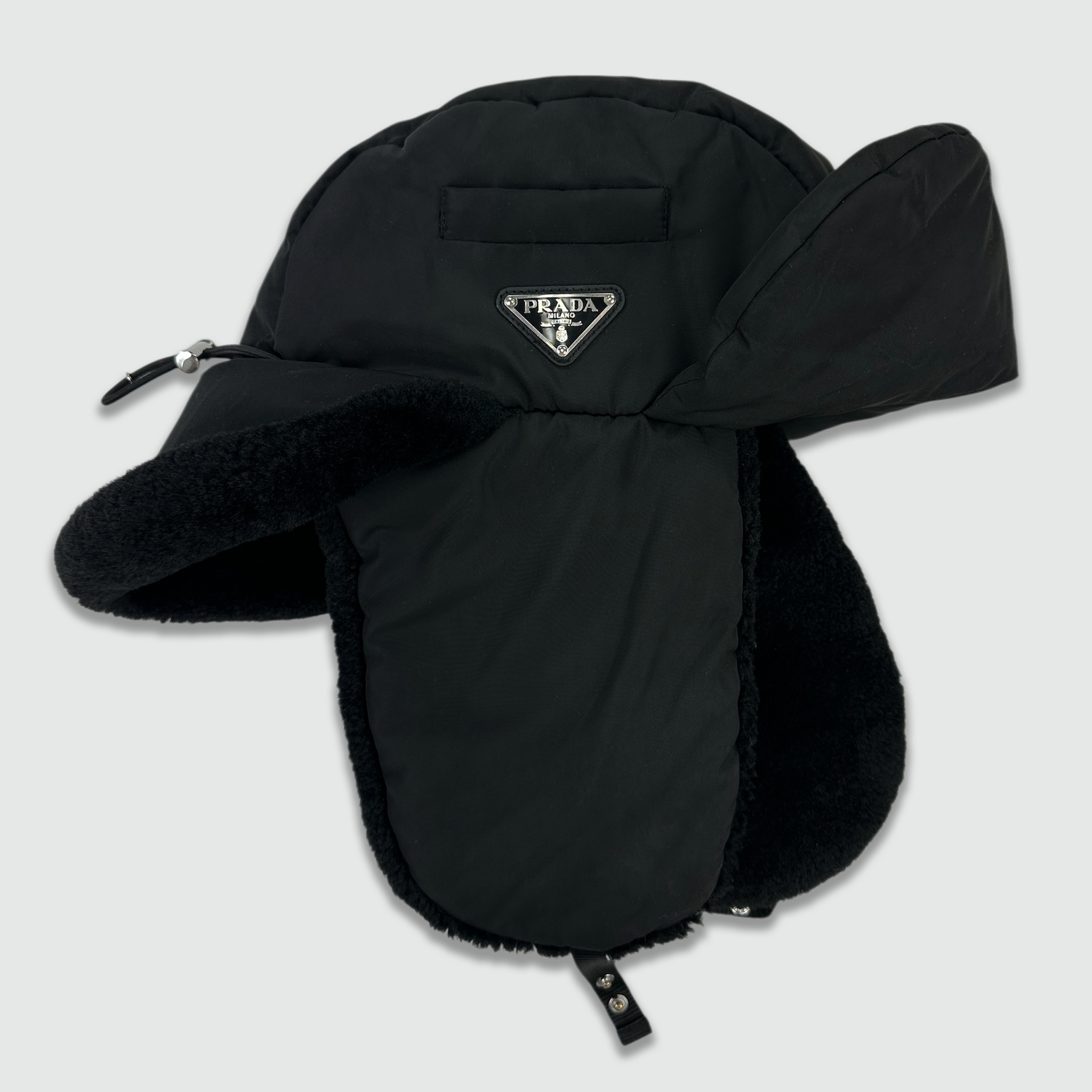 Prada Nylon Trapper Hat