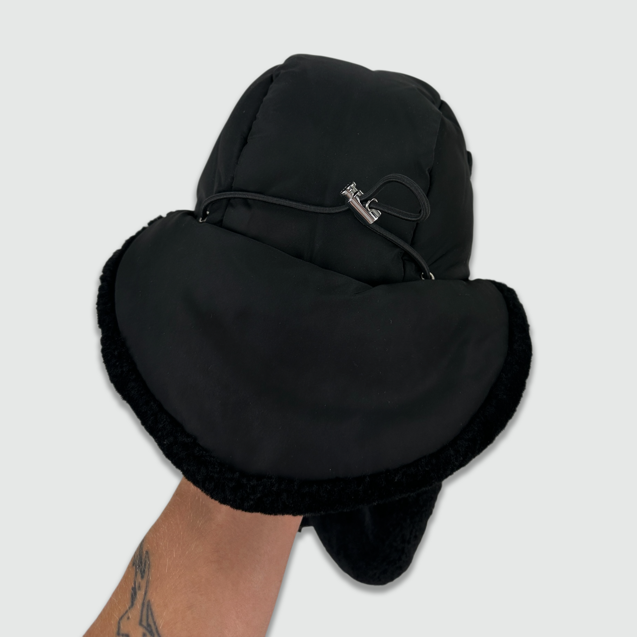Prada Nylon Trapper Hat