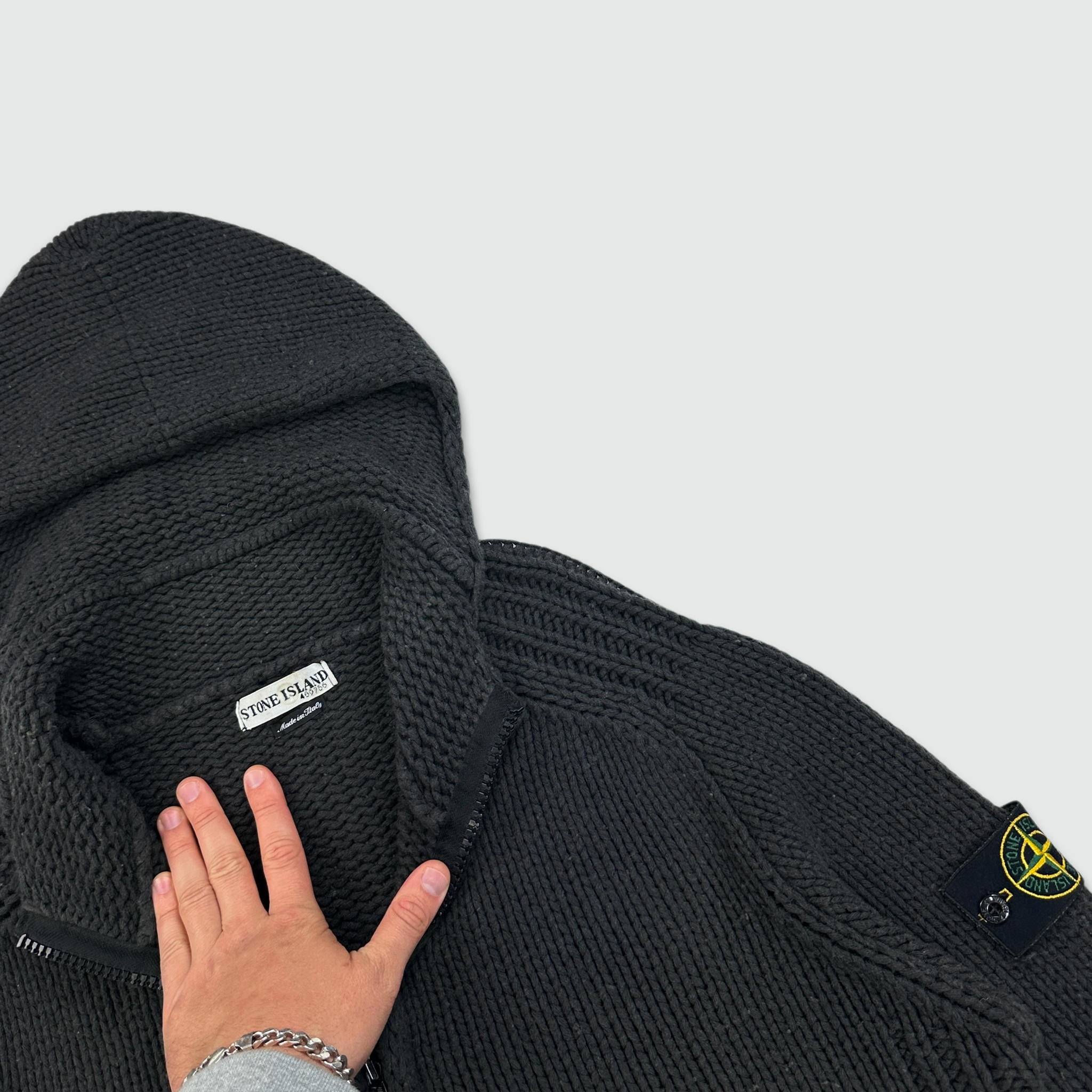 AW 2002 Stone Island Knit Hoodie (L)