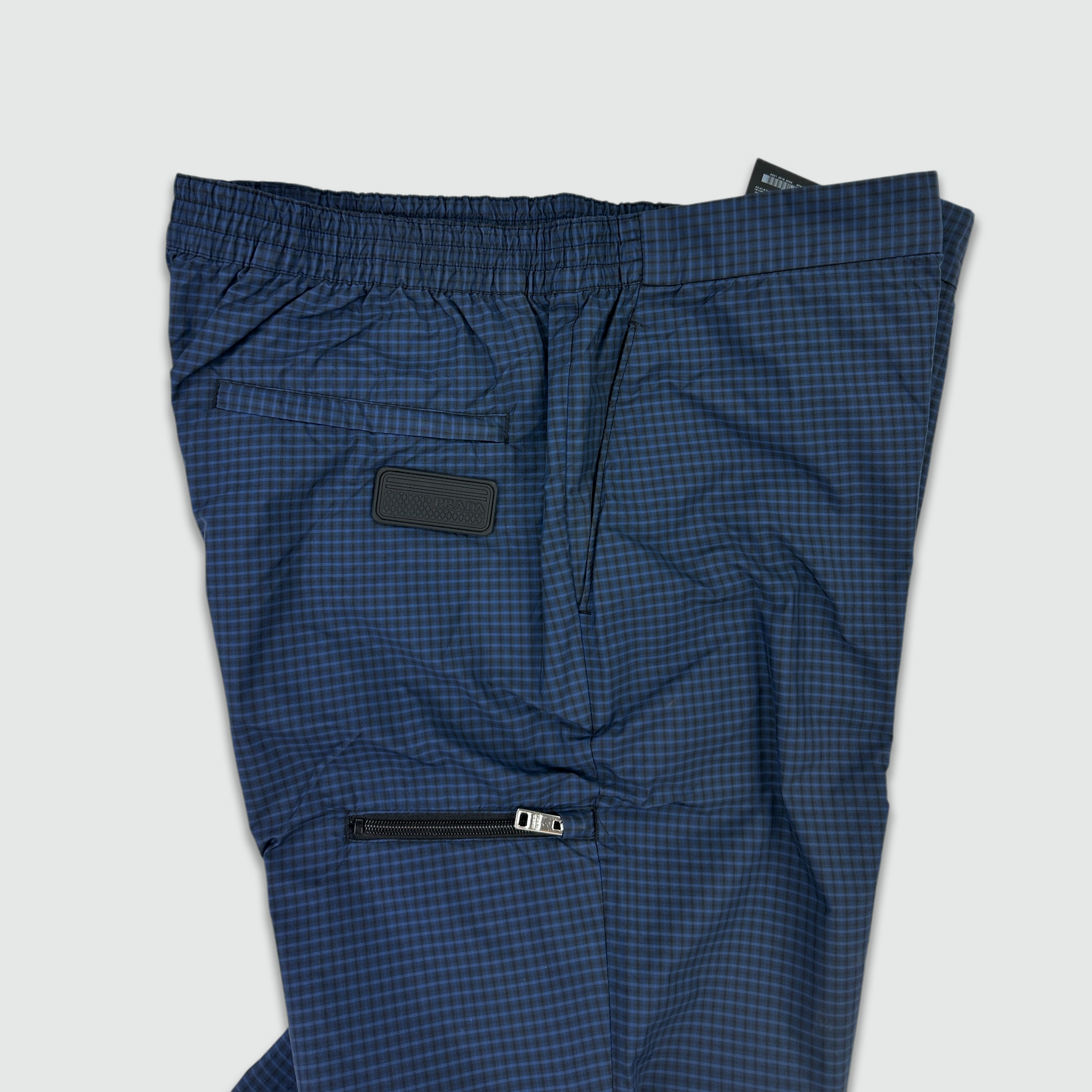 Prada Plaid Nylon Trousers (L)