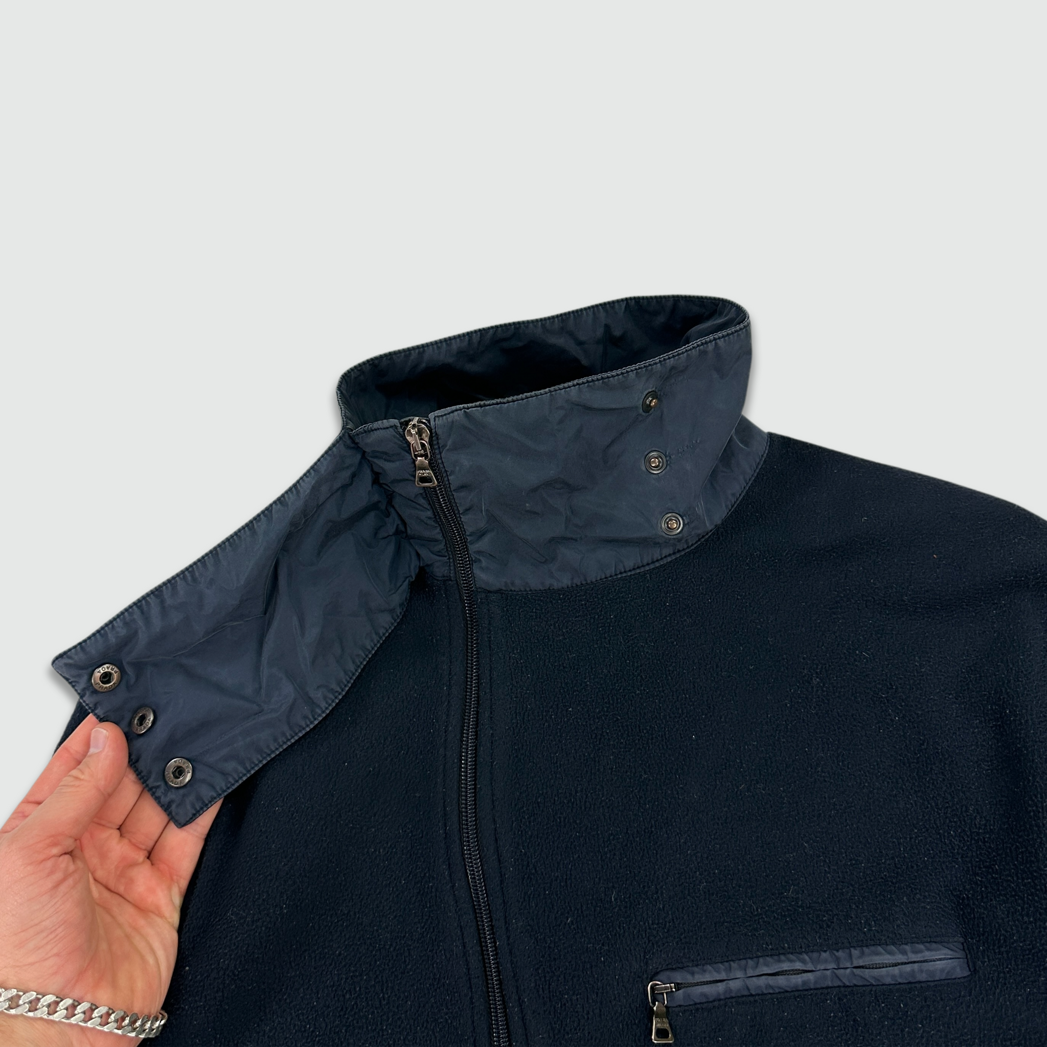 Prada Sport Asymmetrical Zip Fleece (L)