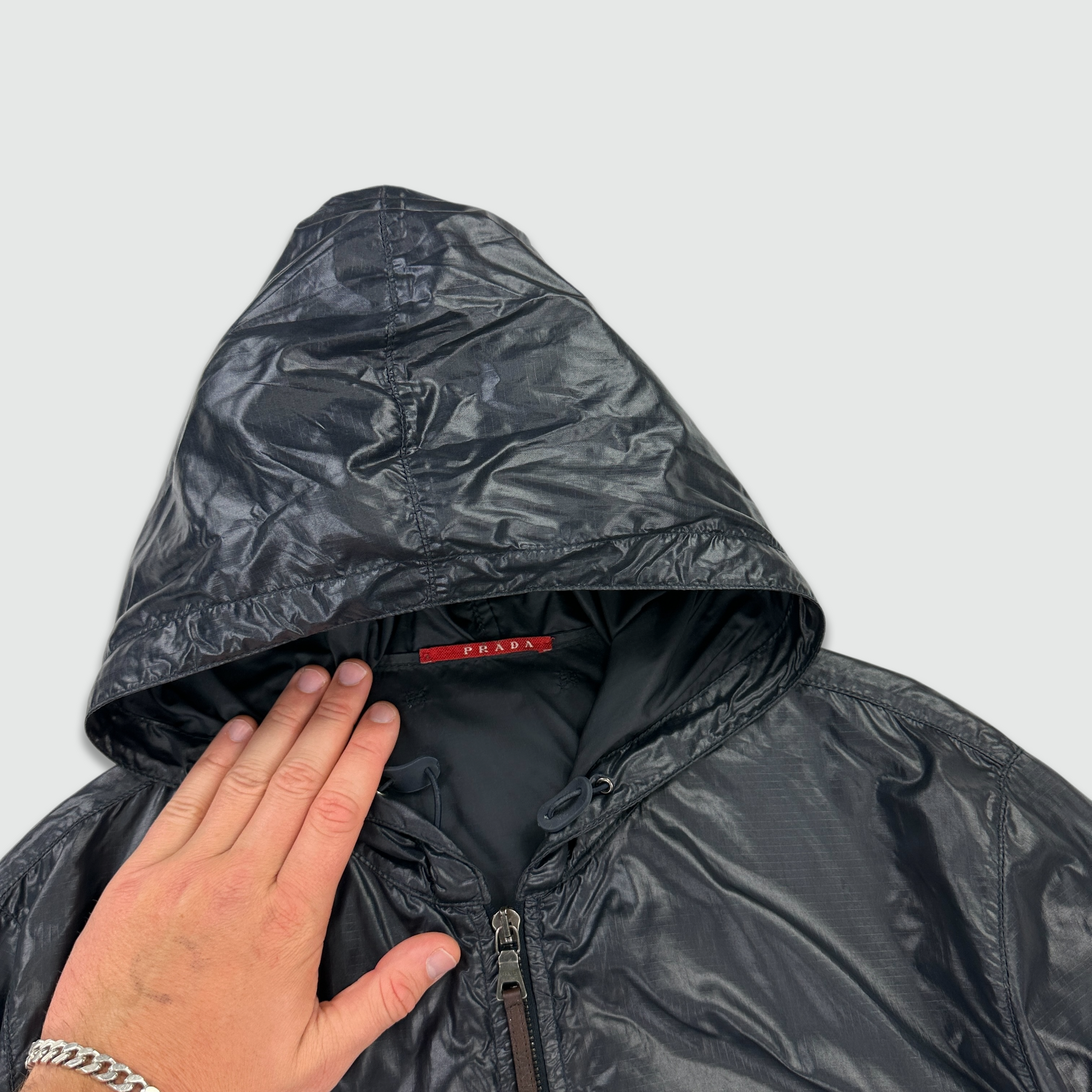 Prada Sport Leather Tab Jacket (L/XL)