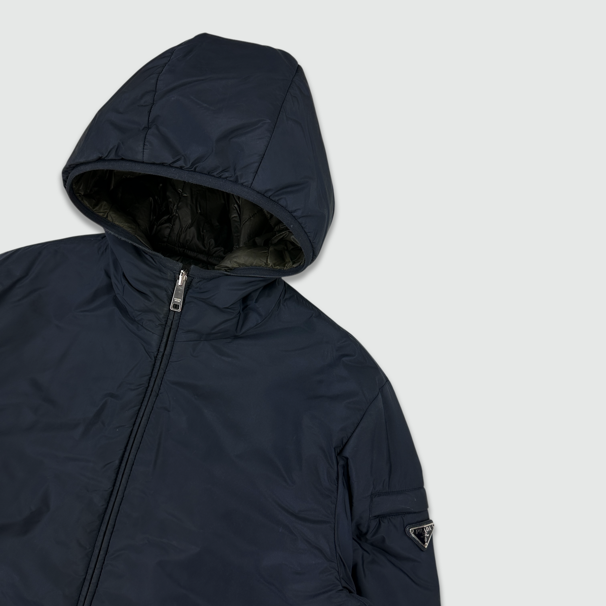 Prada Nylon Reversible Quilted Jacket (L)