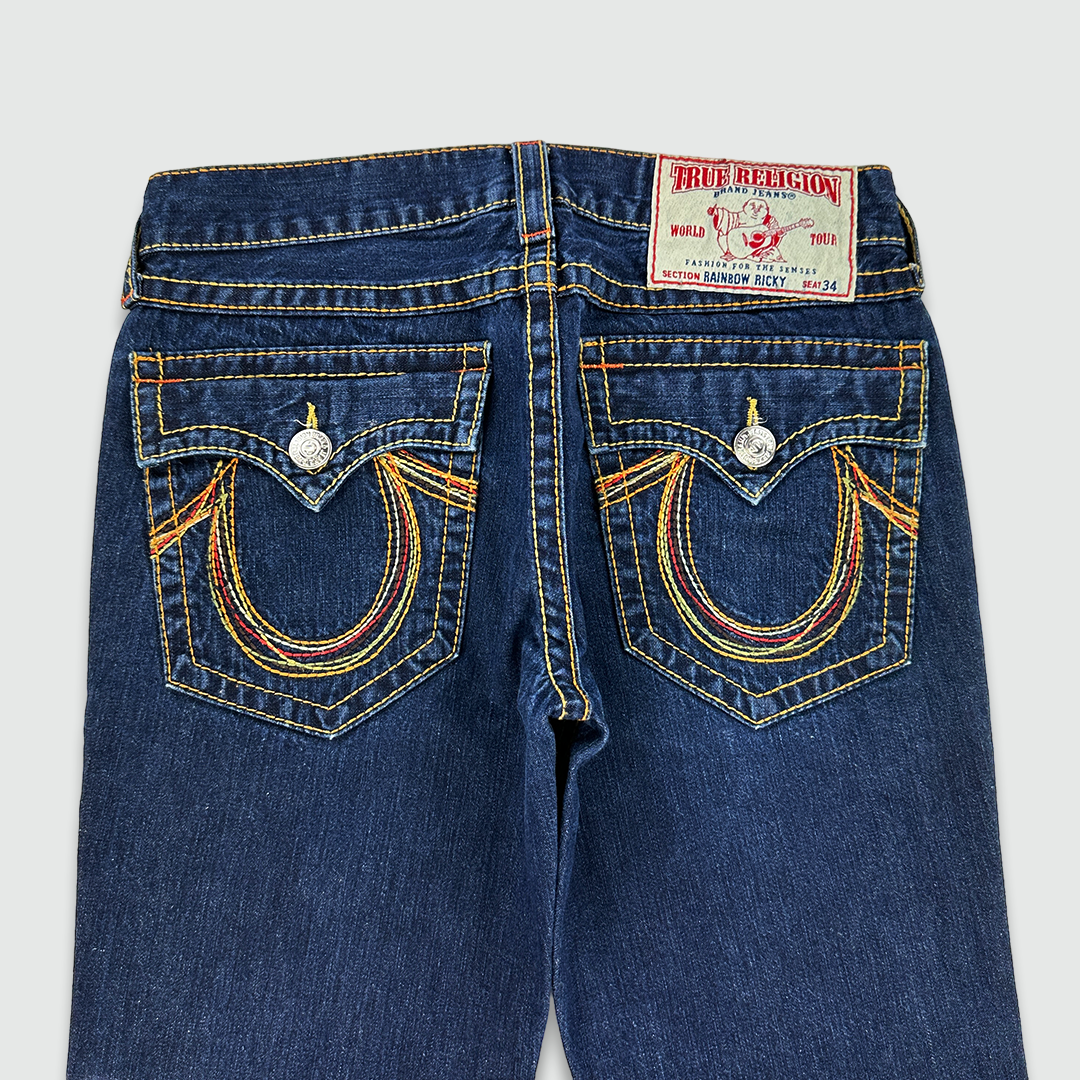 True Religion Rainbow Stitch Jeans (W34 L34)