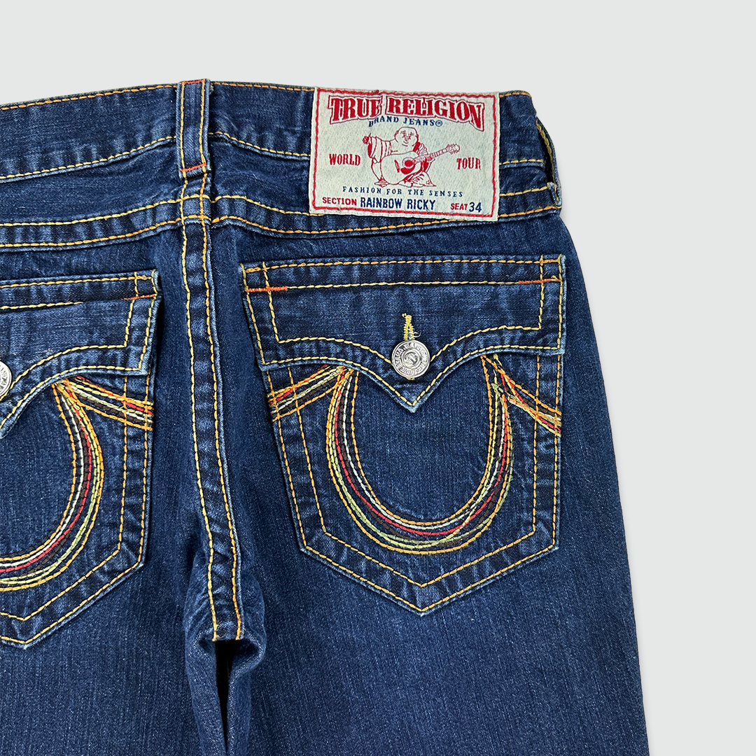 True Religion Rainbow Stitch Jeans (W34 L34)