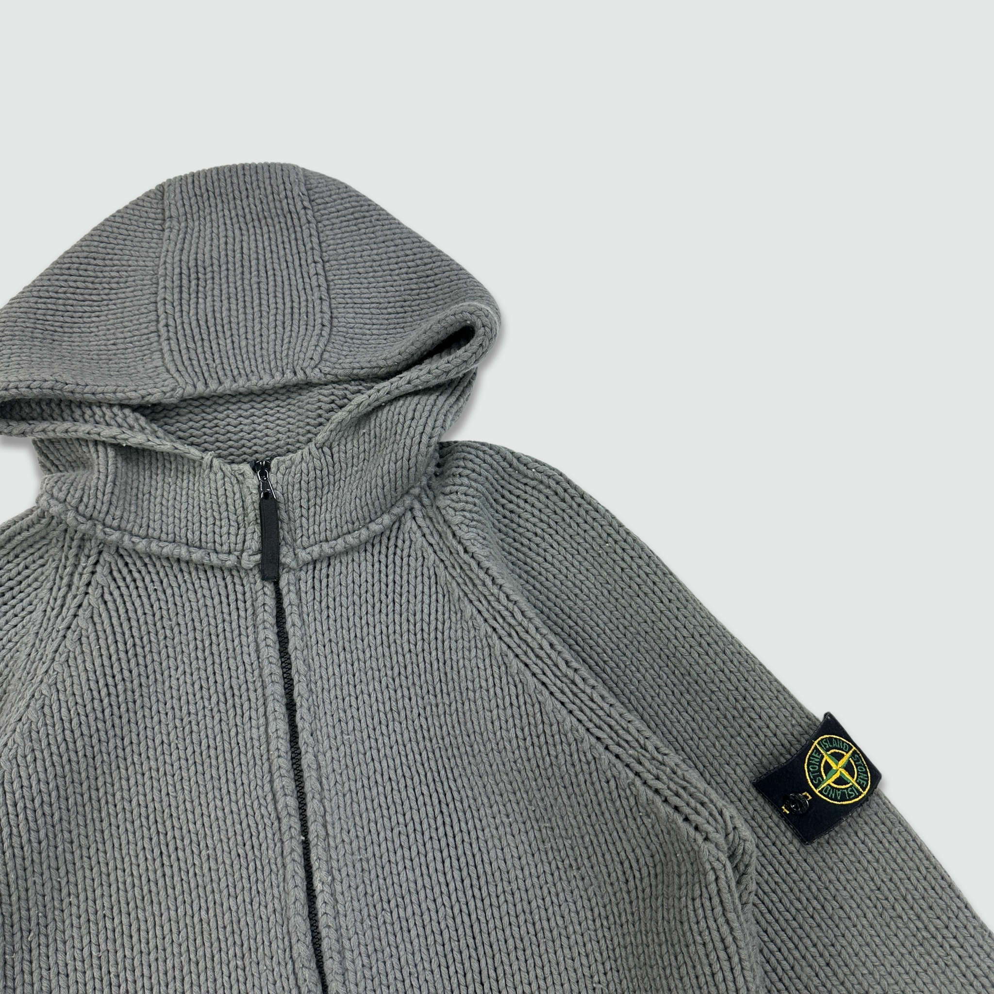 AW 2000 Stone Island Knit Hoodie (M)