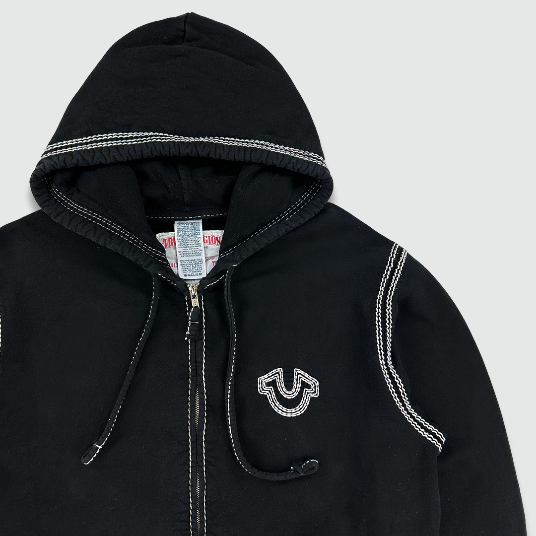 Contrast Stitch True Religion Big T Stitch Hoodie T Stitch True