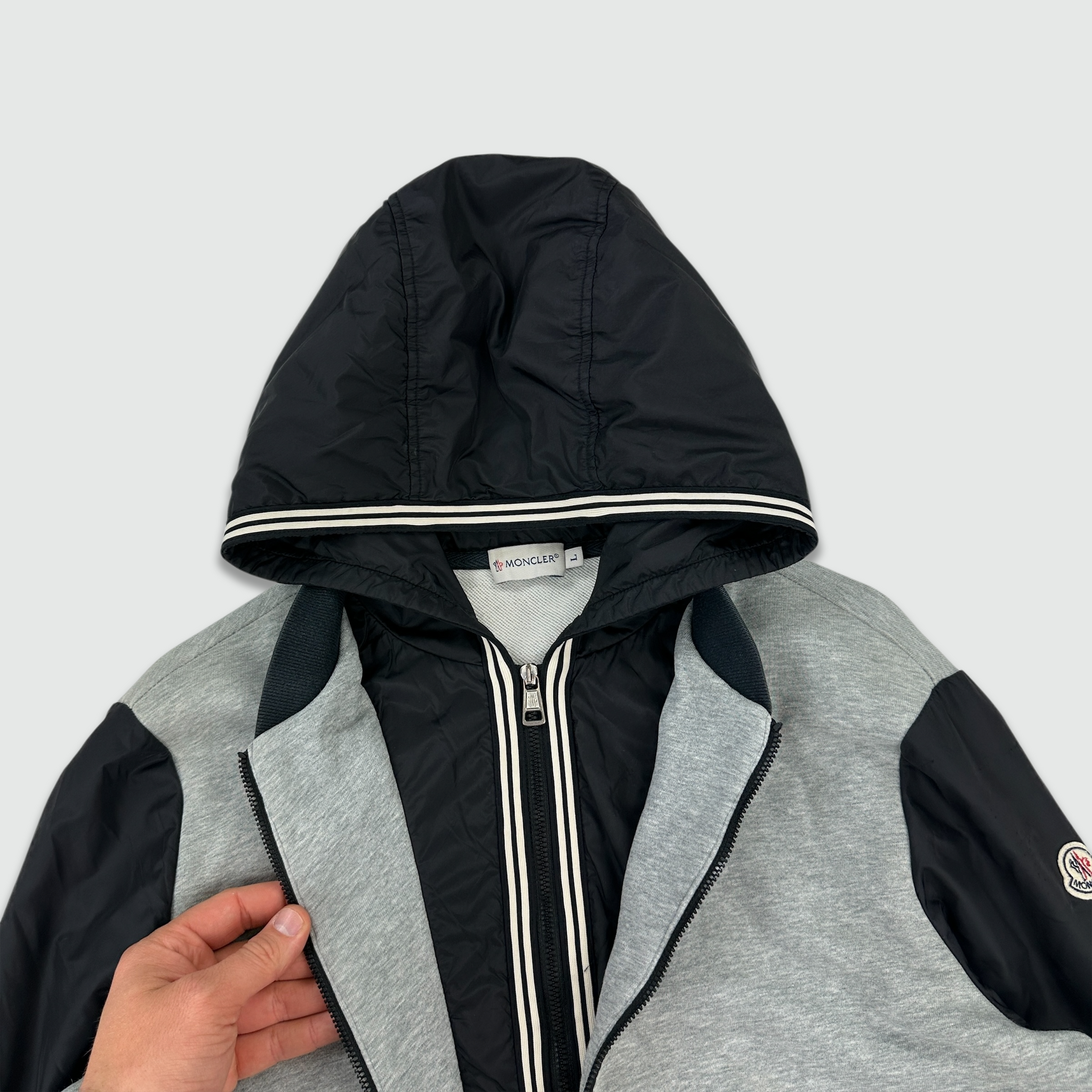 Moncler Double Zip Nylon Hoodie (M/L)