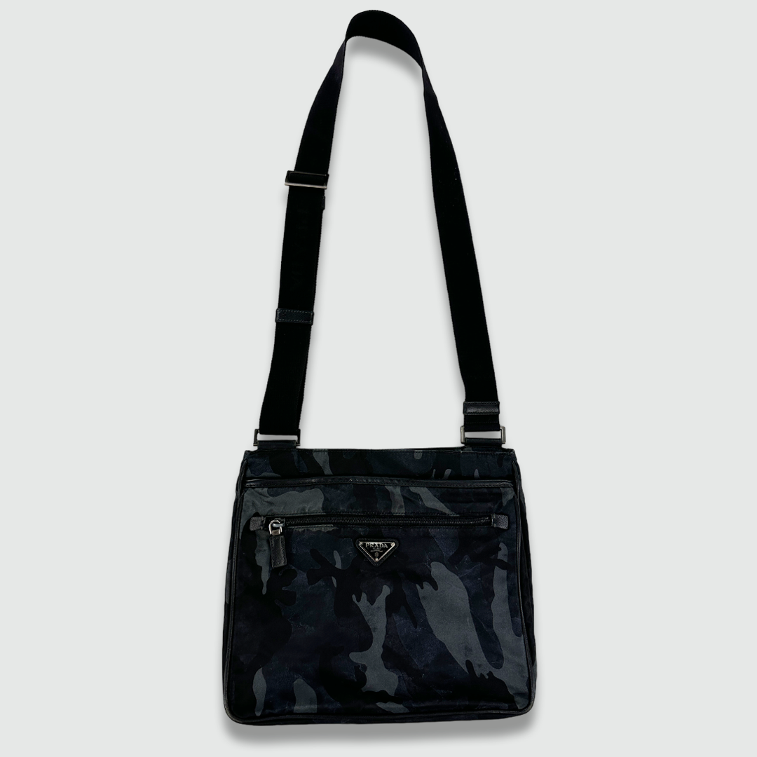 Prada Camo Nylon Side Bag