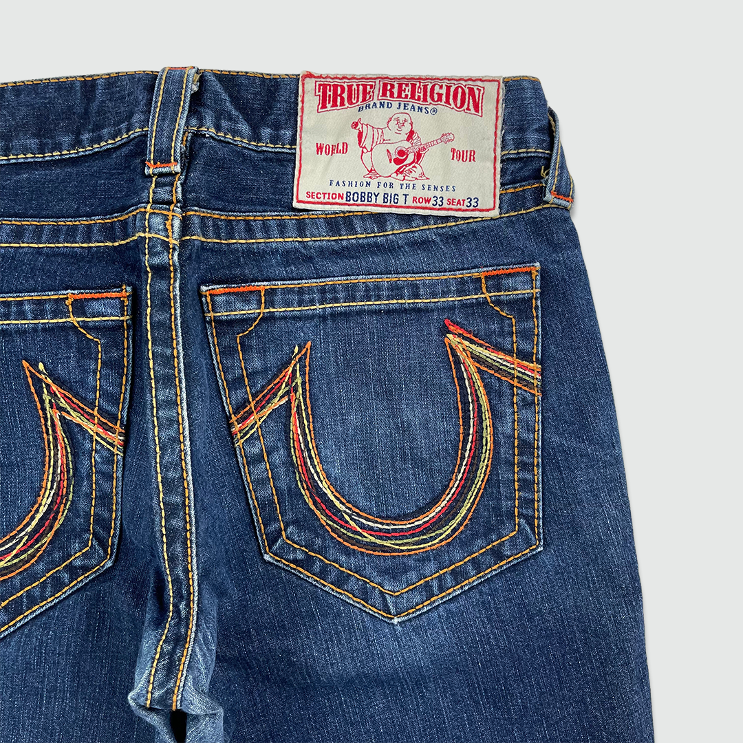 True Religion Rainbow Stitch Jeans (W34 L34)