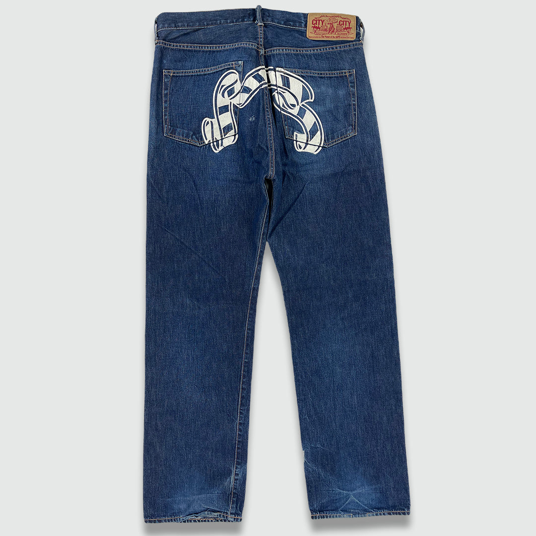 Bape Sad Face Jeans (W35 L31)