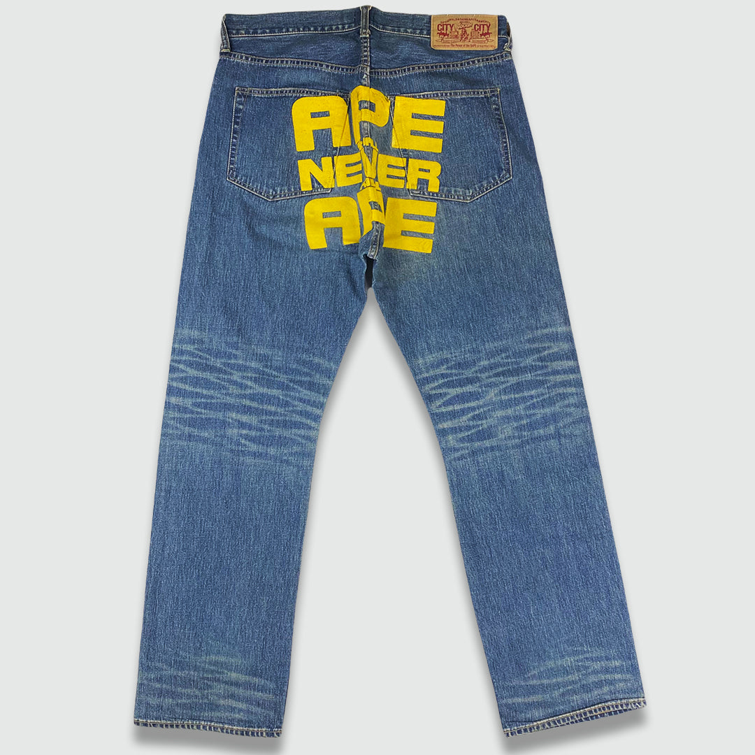 Bape 'Ape Shall Never Kill Ape' Jeans (W34 L34)