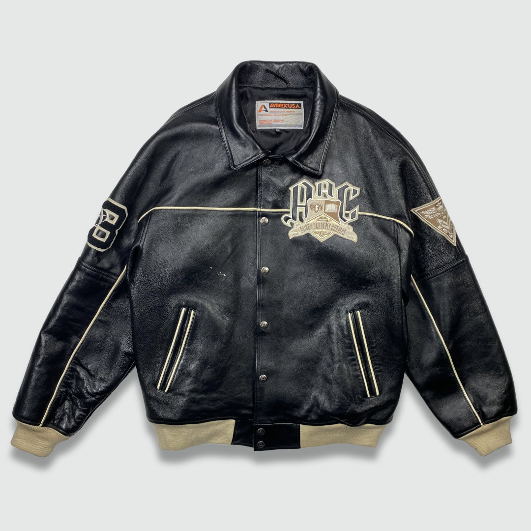 Vintage Avirex Leather Jacket (XL)