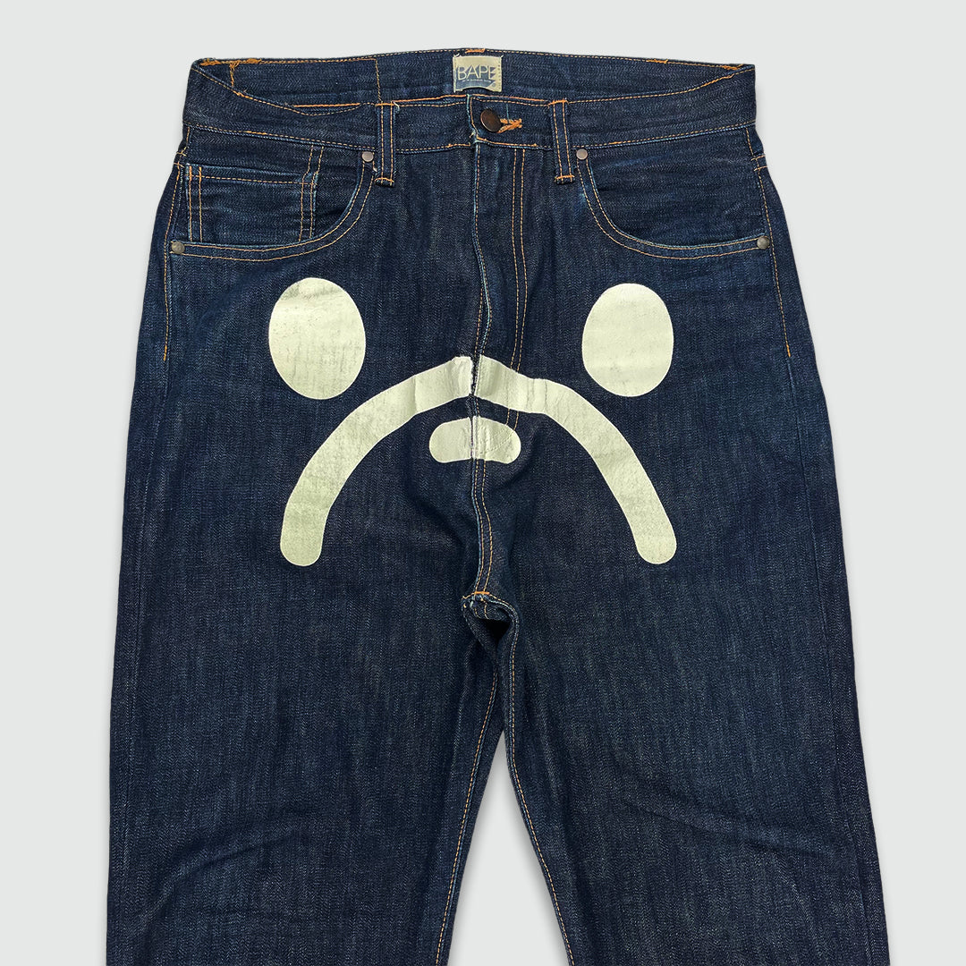 Bape Sad Face Jeans (W32 L31)