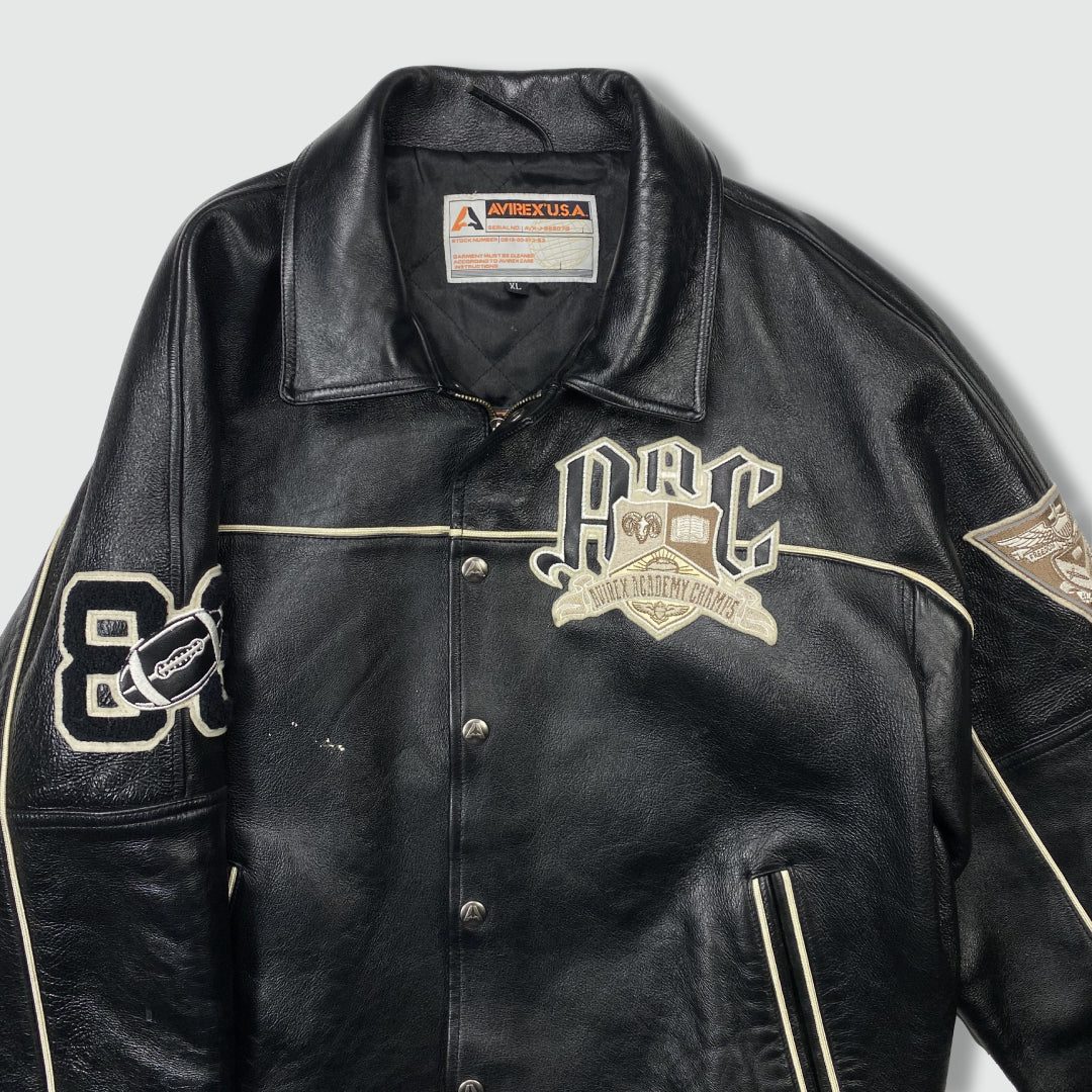 Vintage Avirex Leather Jacket (XL)