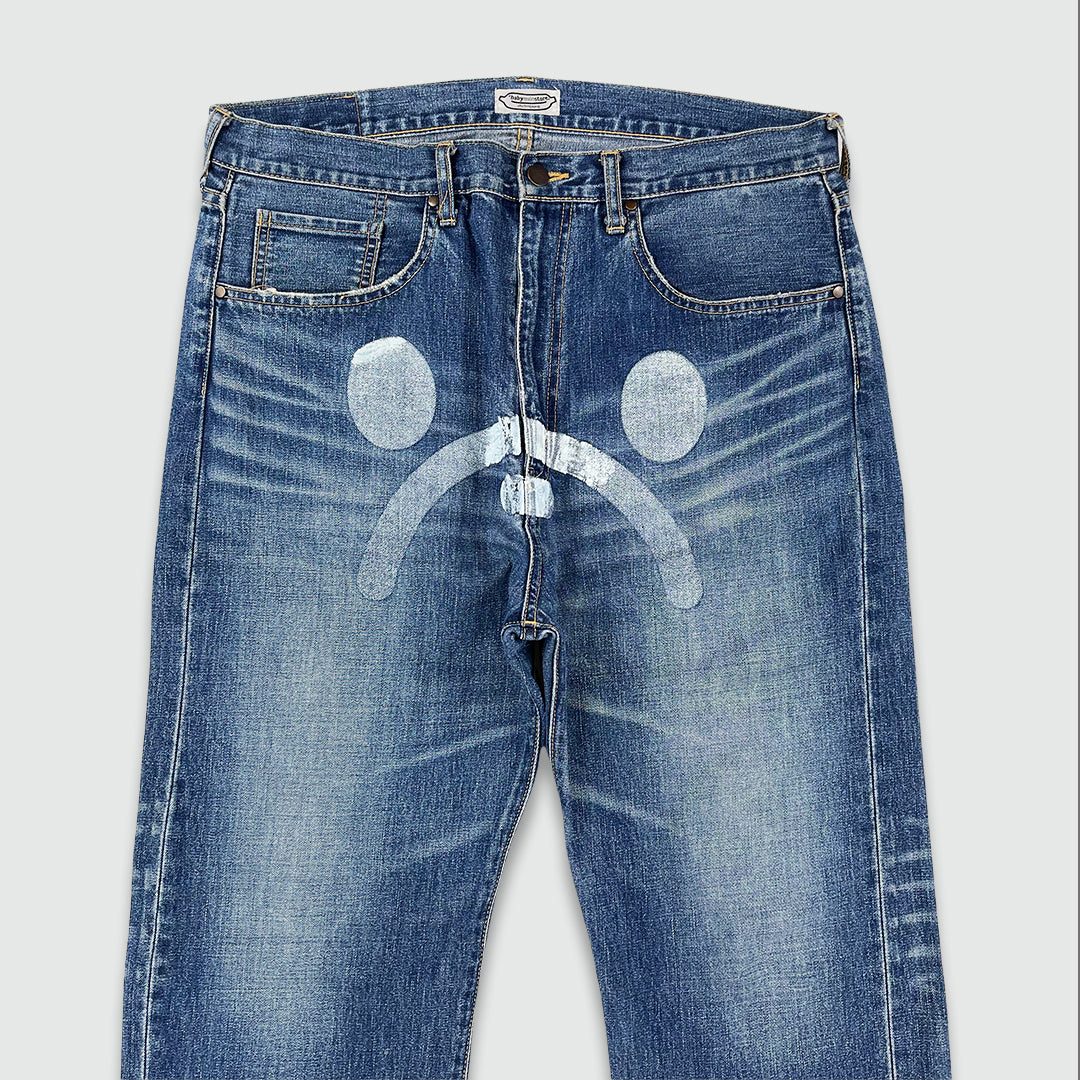 Bape Sad Face Jeans (W36 L32)