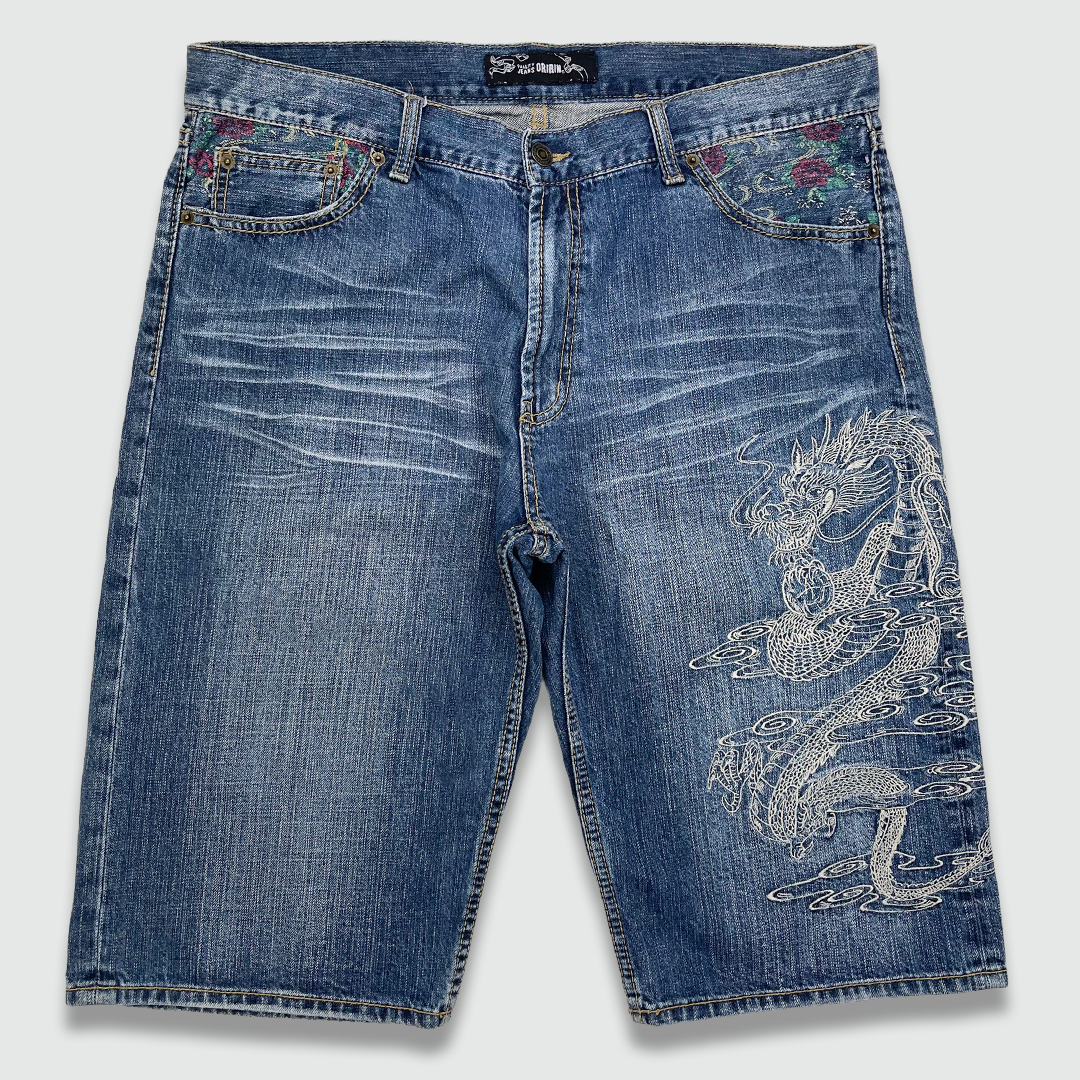 Dragon Embroidered Shorts (W34)