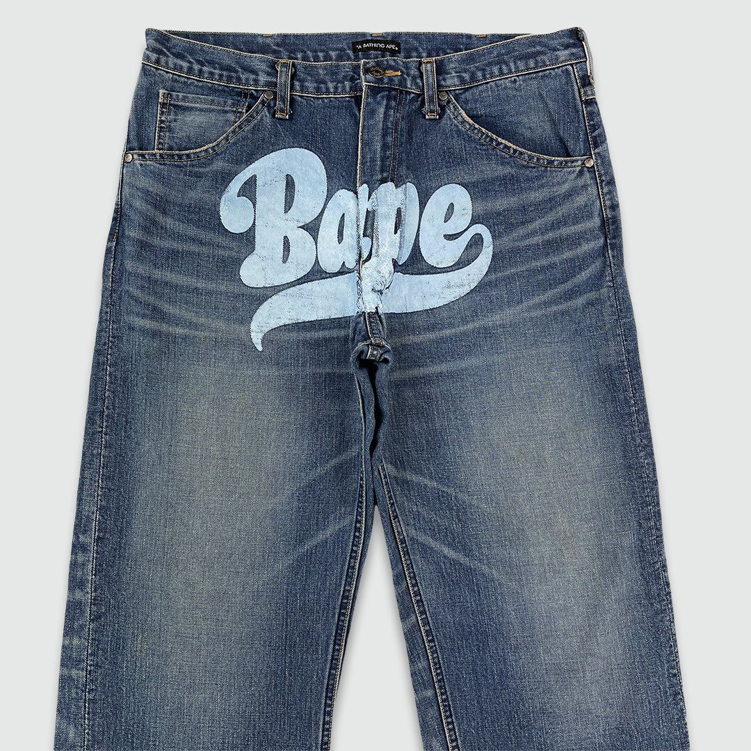 Bape Spell Out Jeans (W32 L34)