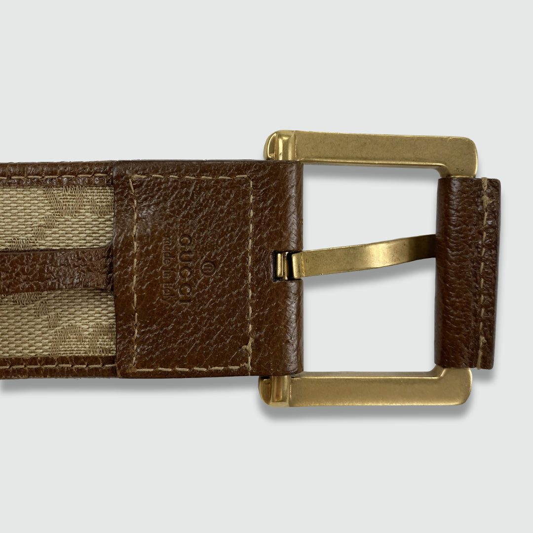 Gucci Monogram Belt (W30)