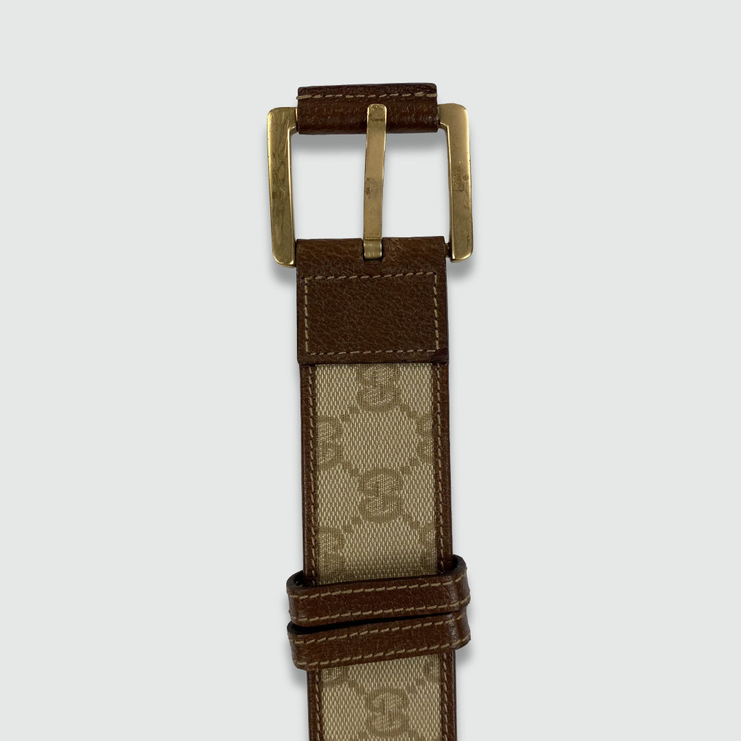 Gucci Monogram Belt (W30)