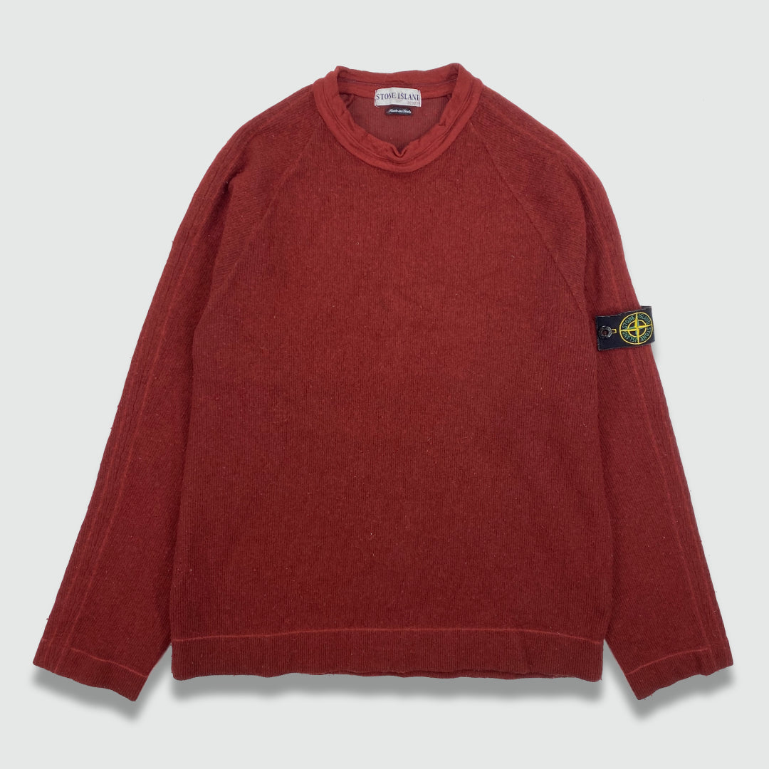 AW 2002 Stone Island Ribbed Sweatshirt (XL)