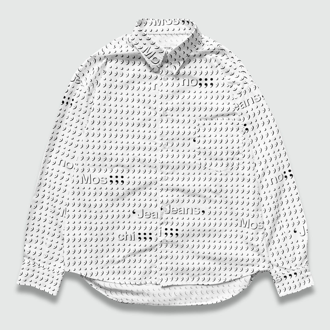 Moschino Comma Print Shirt (L)
