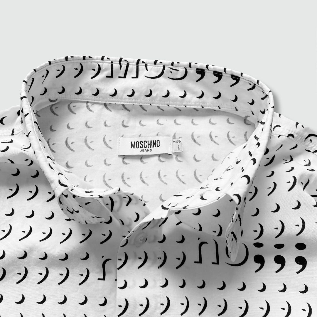 Moschino Comma Print Shirt (L)