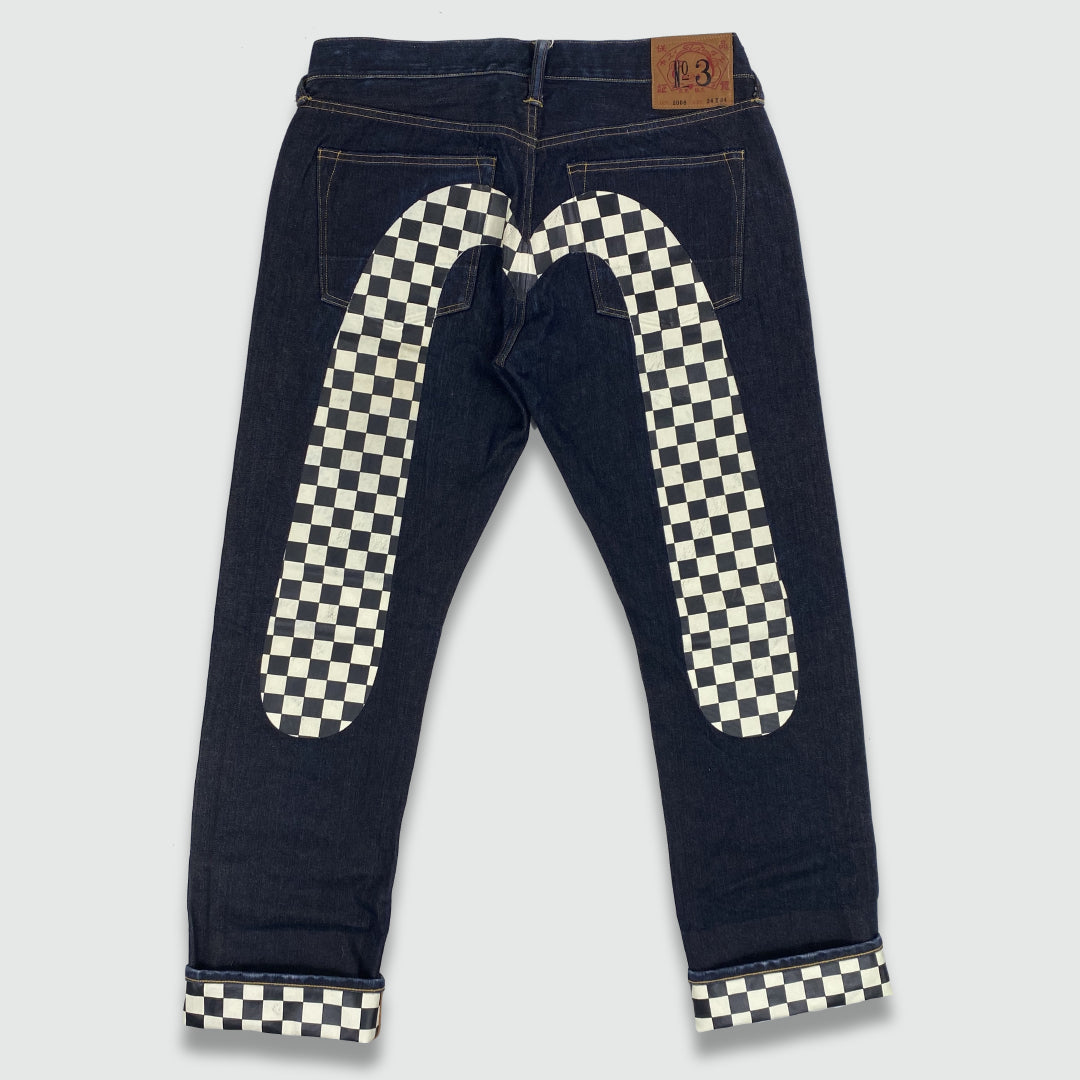 Evisu Checkerboard Daicock Jeans (W34 L32)