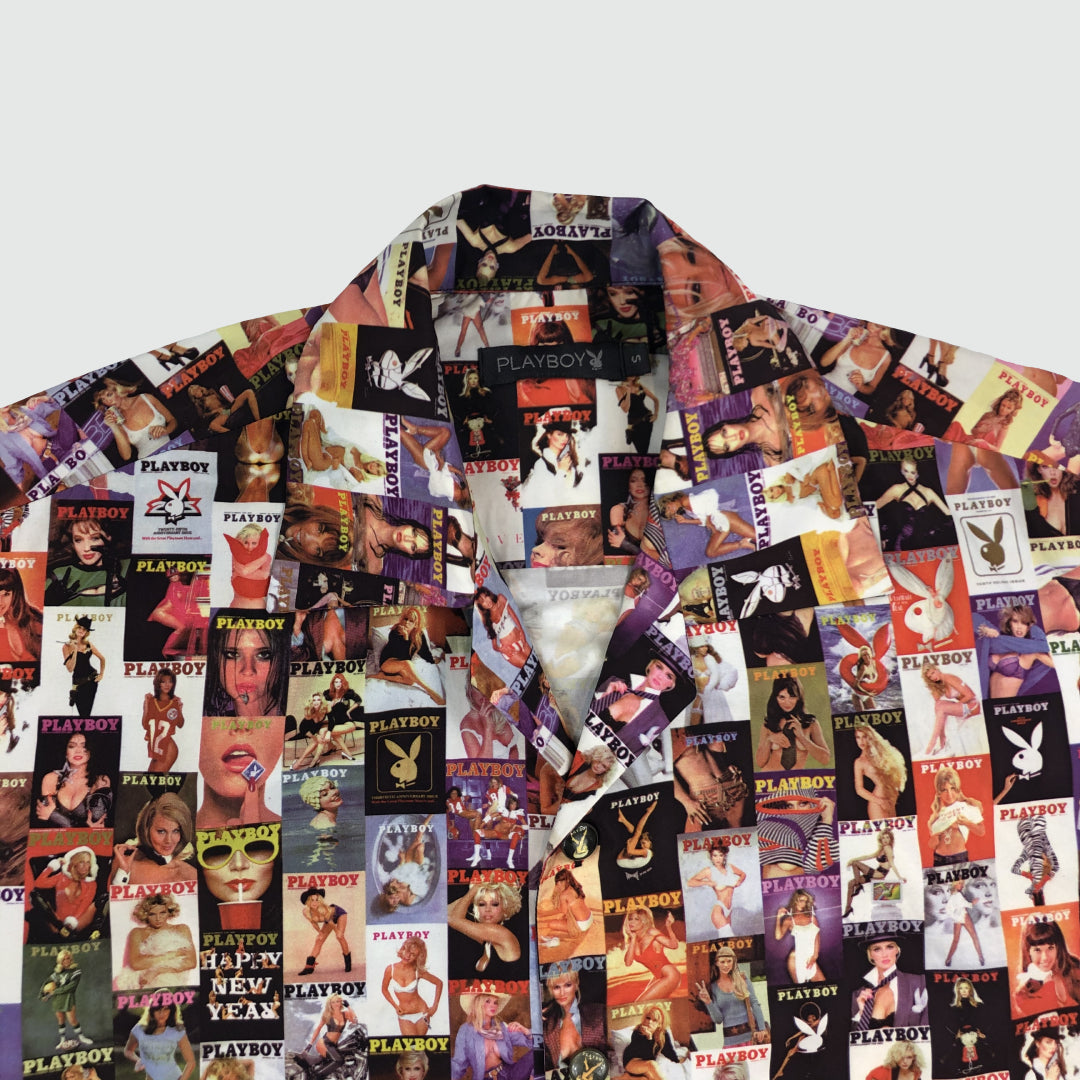 90's Playboy Magazine Print Shirt (S)