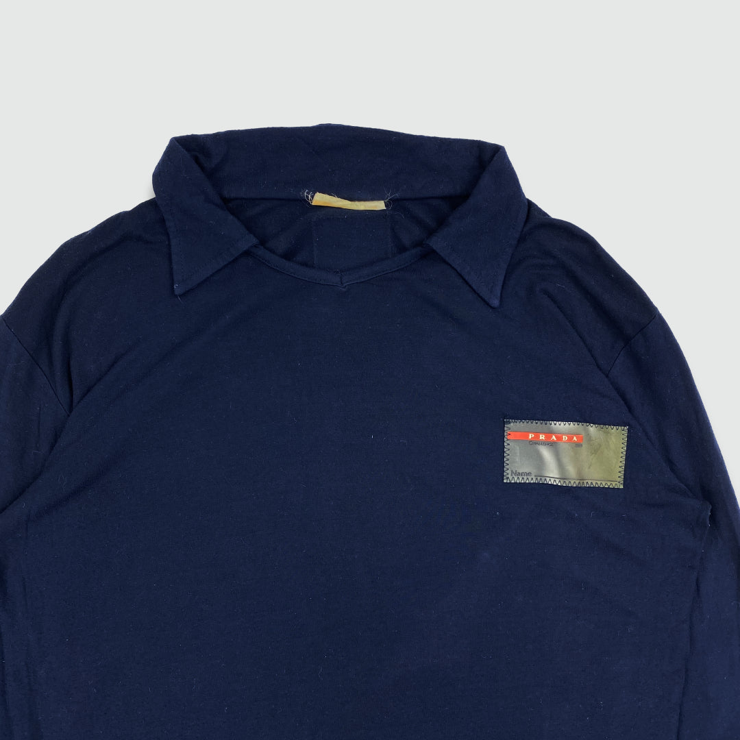 2003 Prada Luna Rossa Longsleeve Polo Shirt