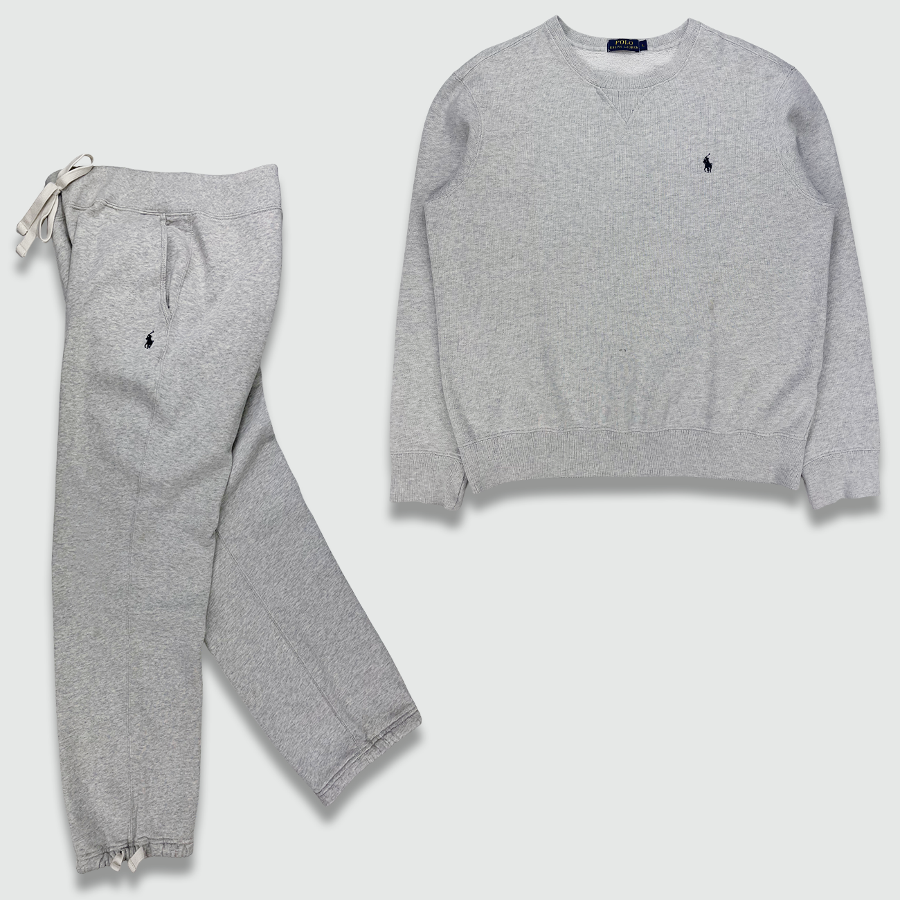 Mens grey discount ralph lauren tracksuit