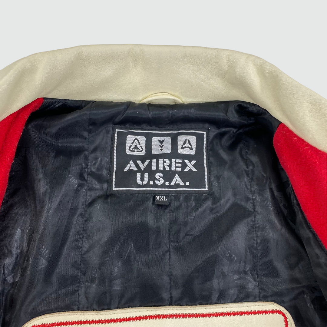 Avirex Leather / Wool Jacket (XL)