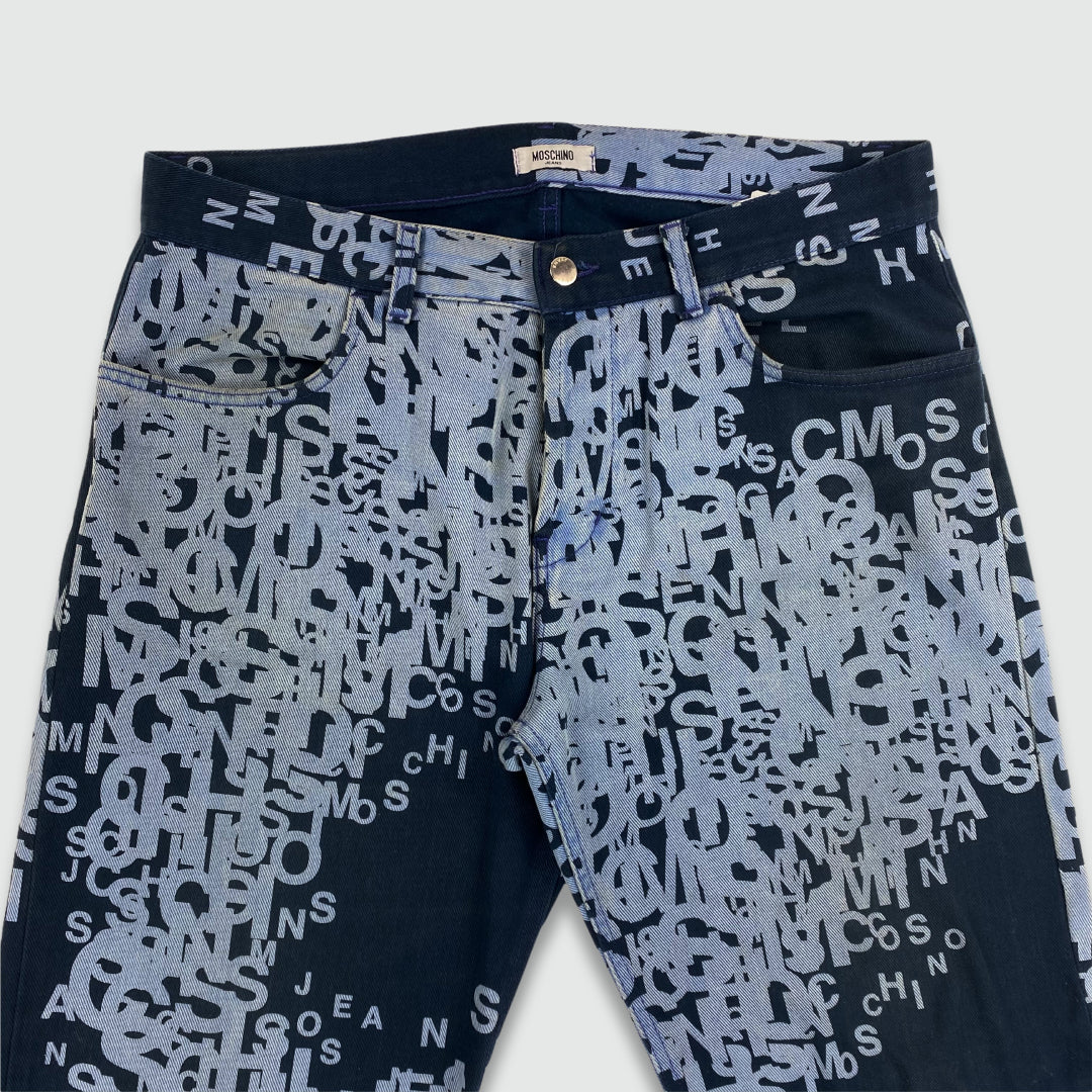 Moschino 'Cryptography' Jeans (W36 L34)