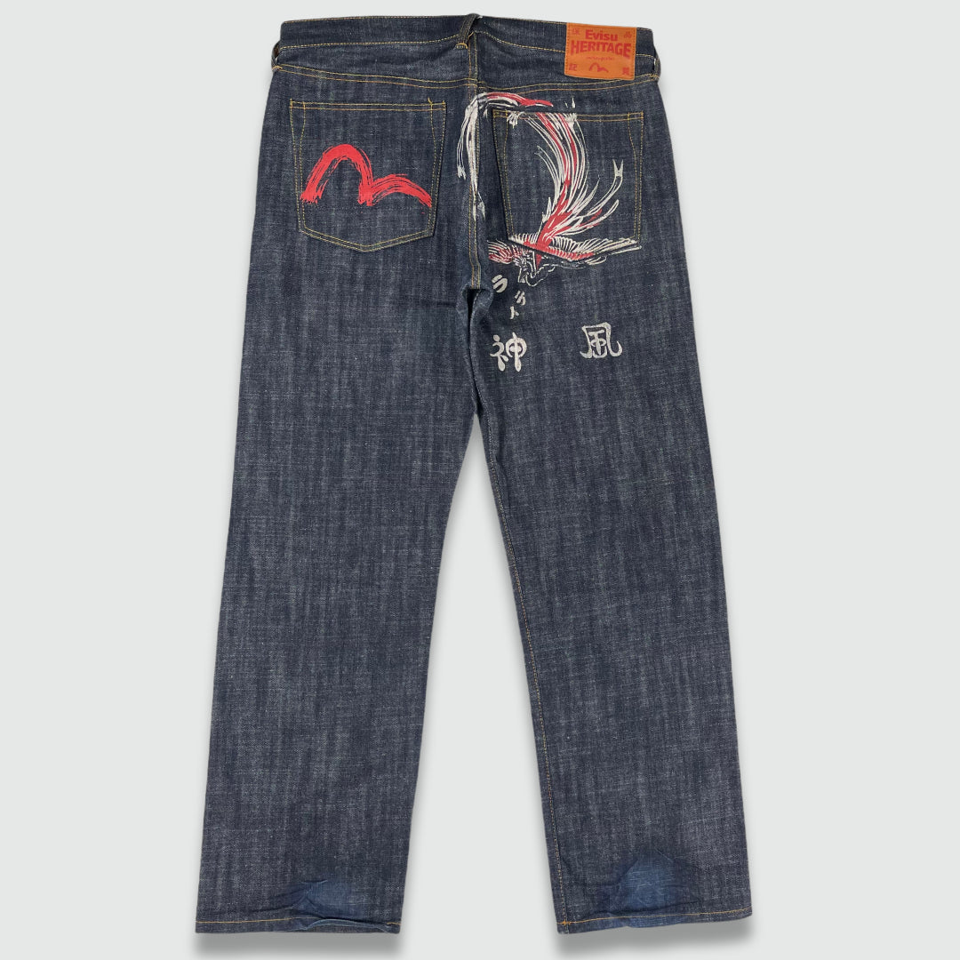 Evisu Painted Jeans (W36 L32)